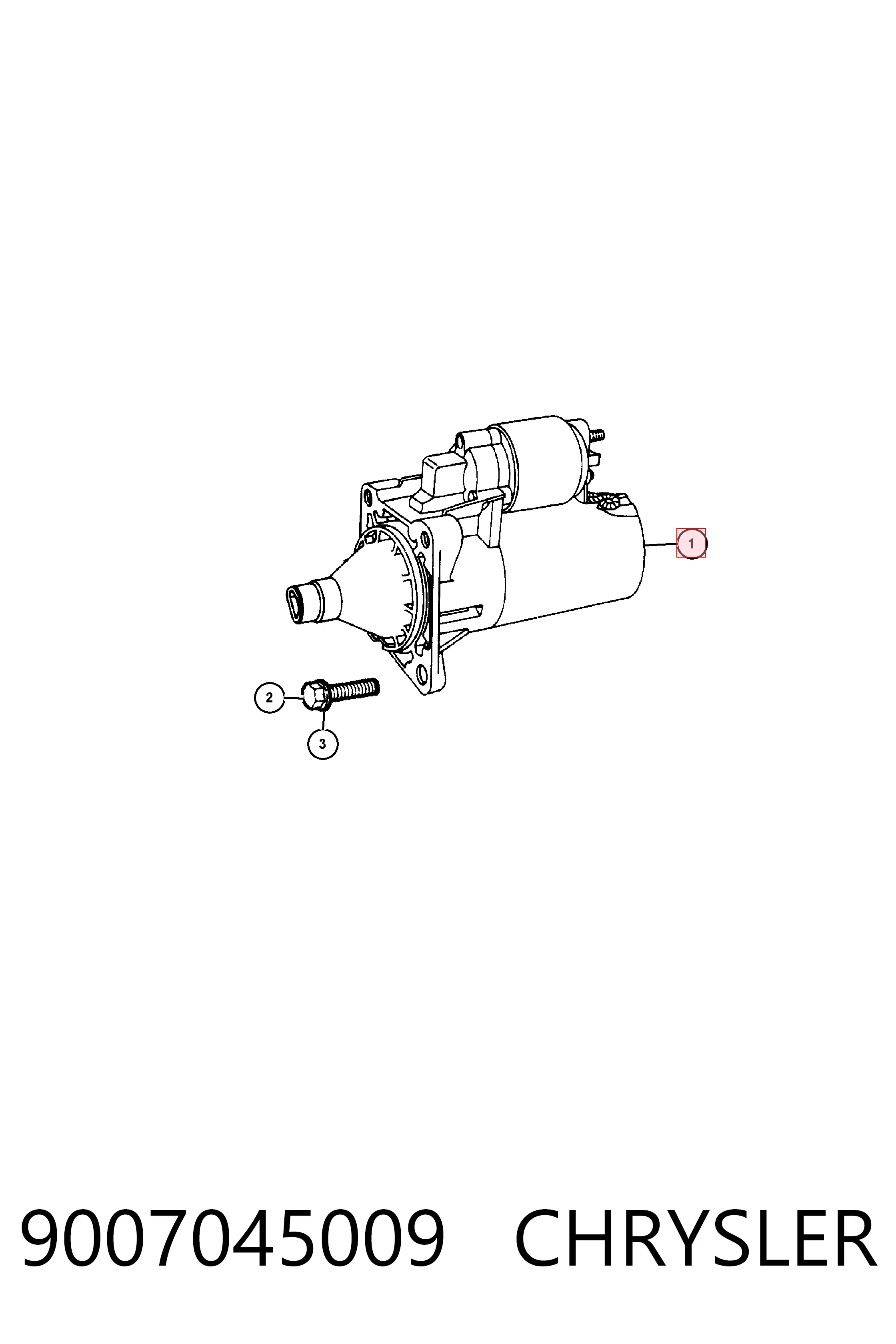 9007045009 Chrysler Arranque motores