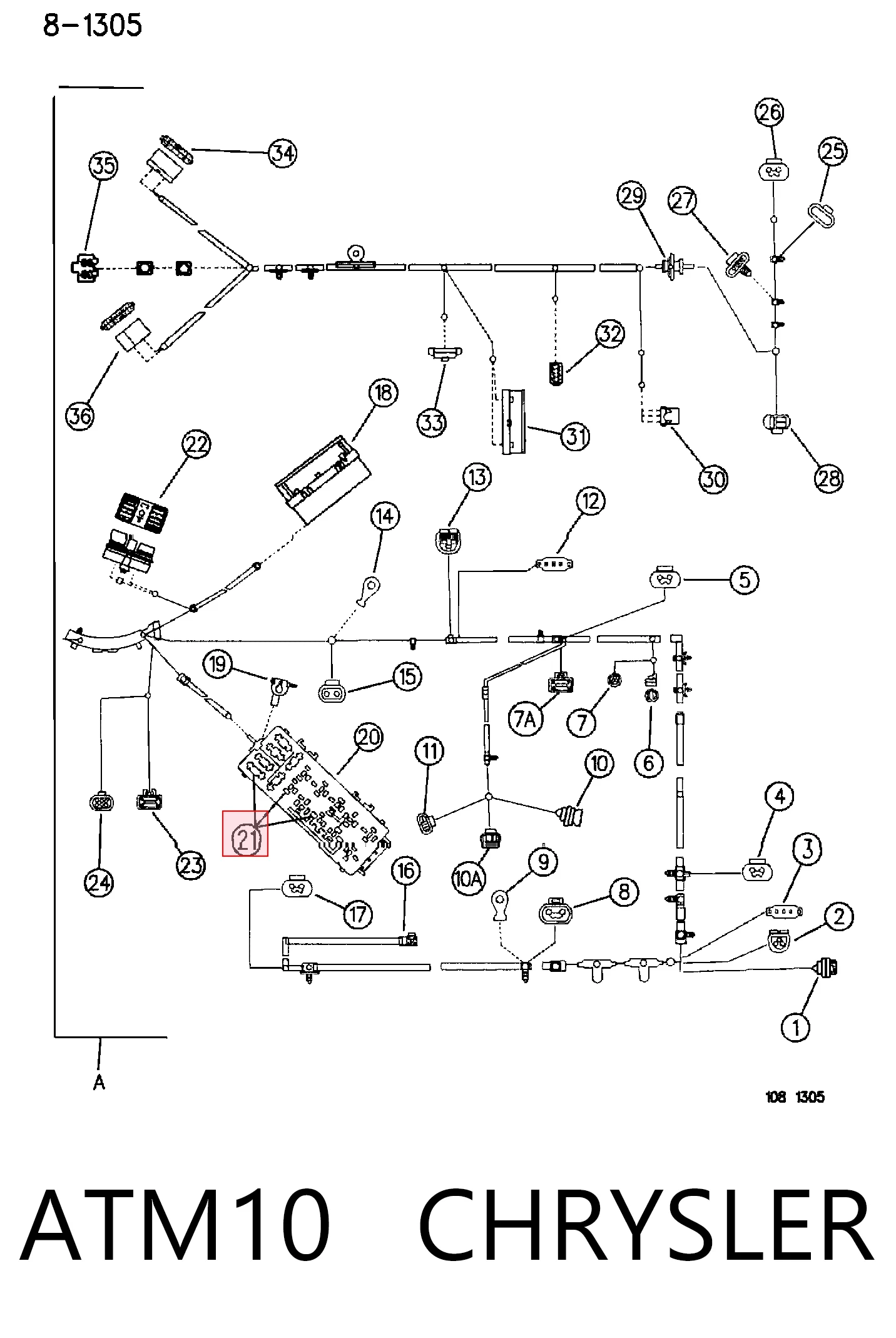 Fusible ATM10 CHRYSLER