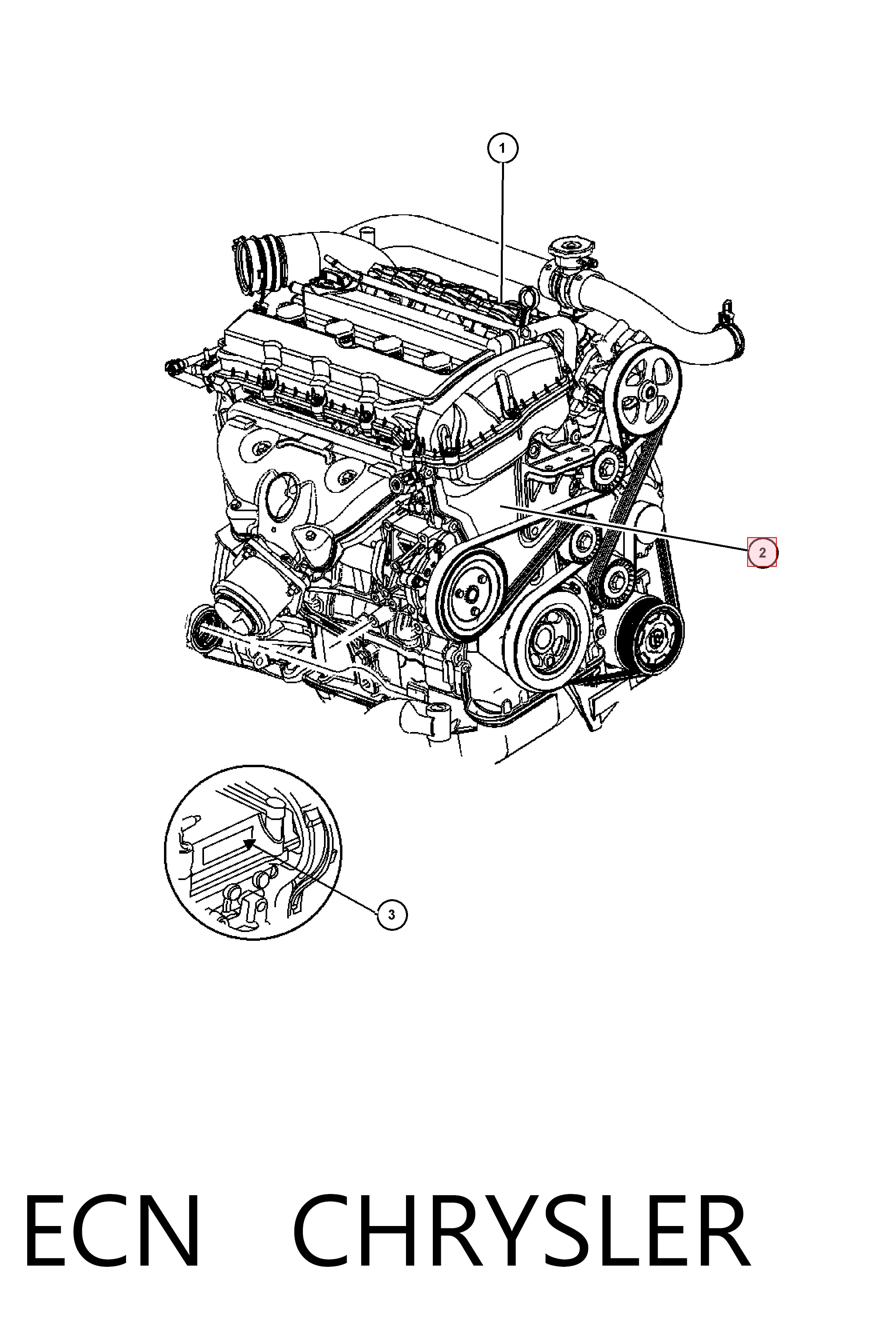 ECN Chrysler Motor completo