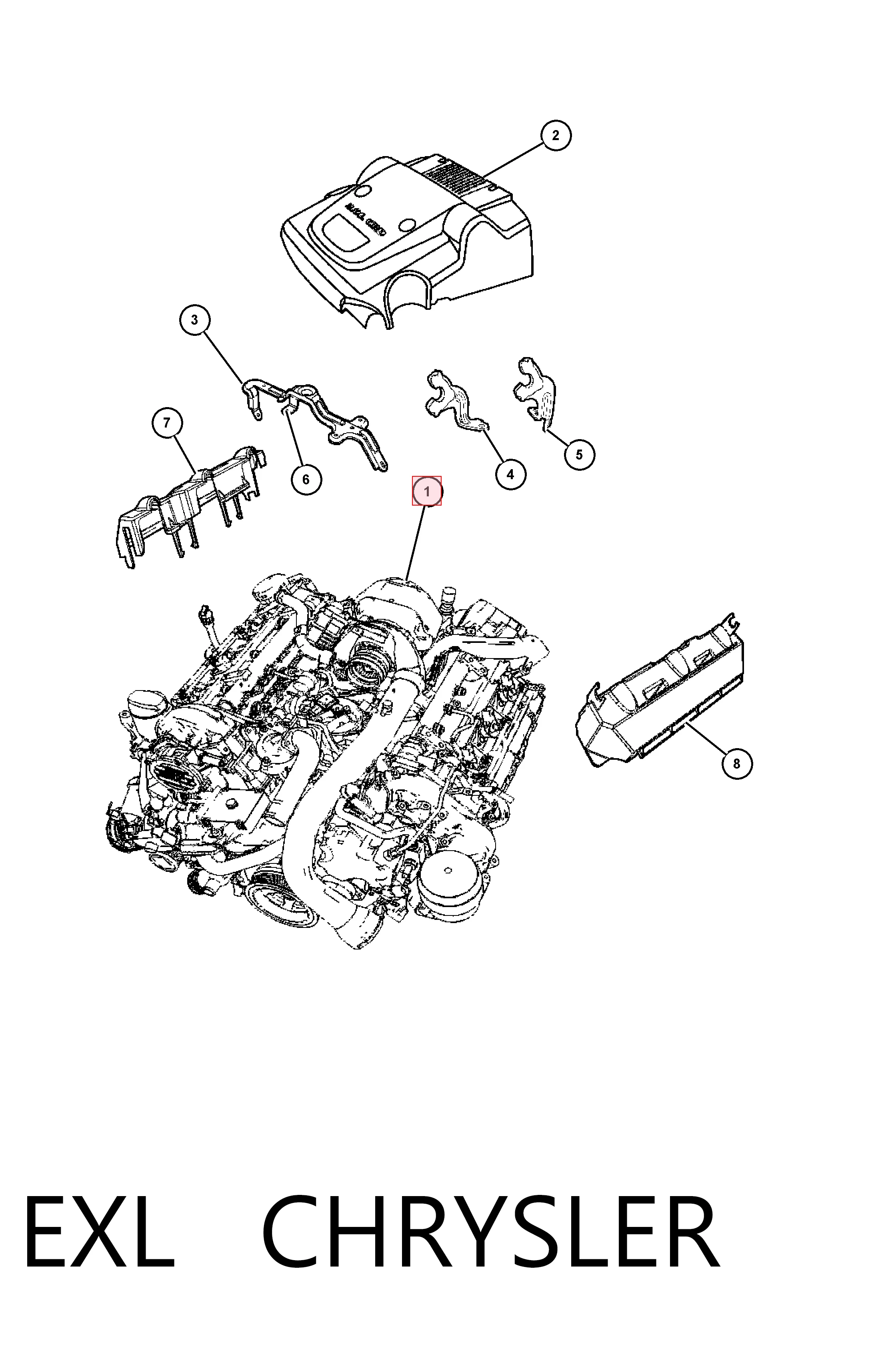 EXL Chrysler Motor completo