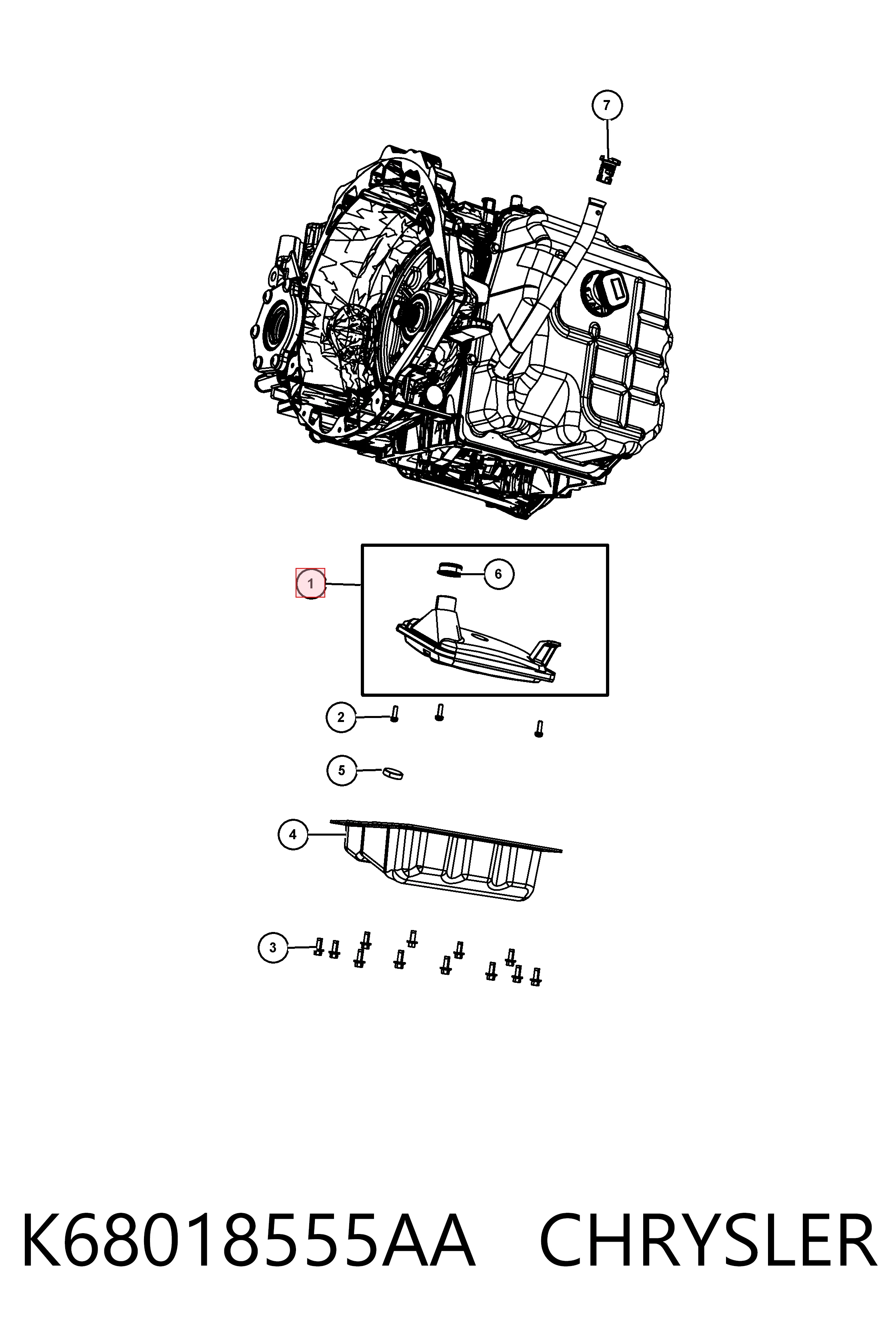 K68018555AA Chrysler