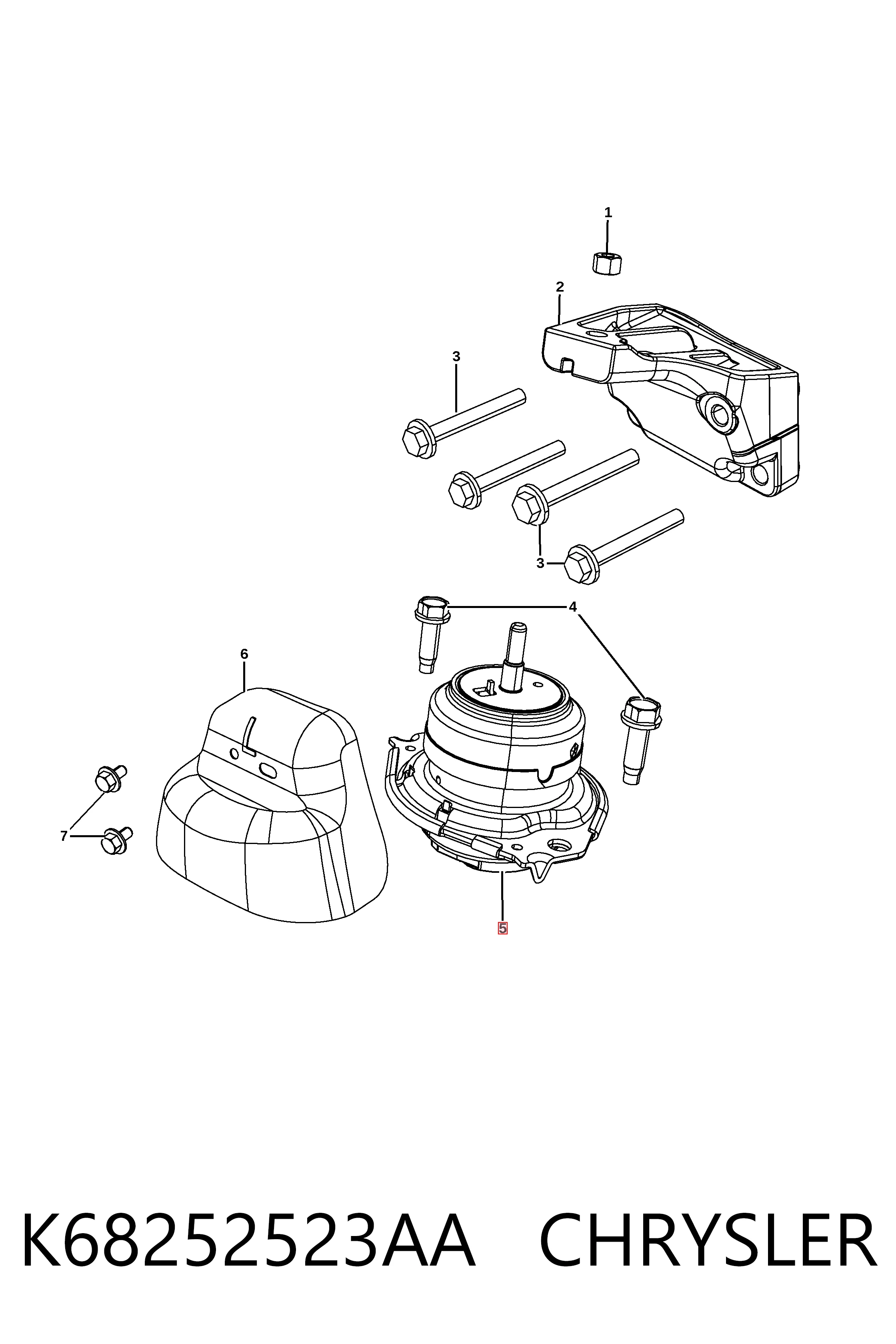 K68252523AA Chrysler