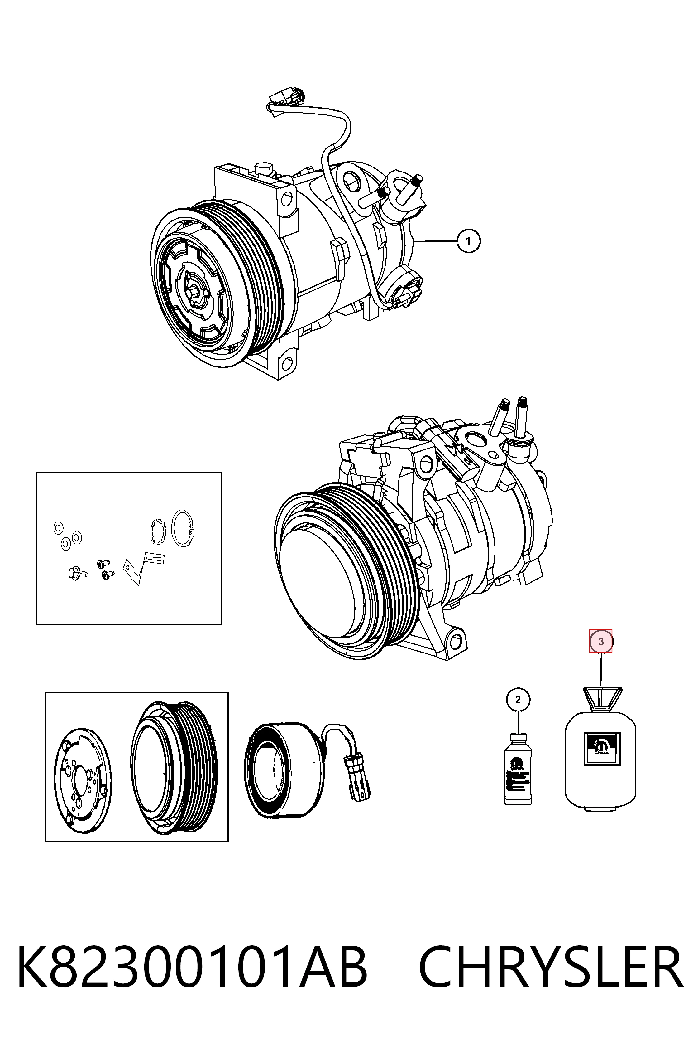 Gas refrigerante Fiat/Alfa/Lancia K82300101AB precio, desde 77,14 EUR