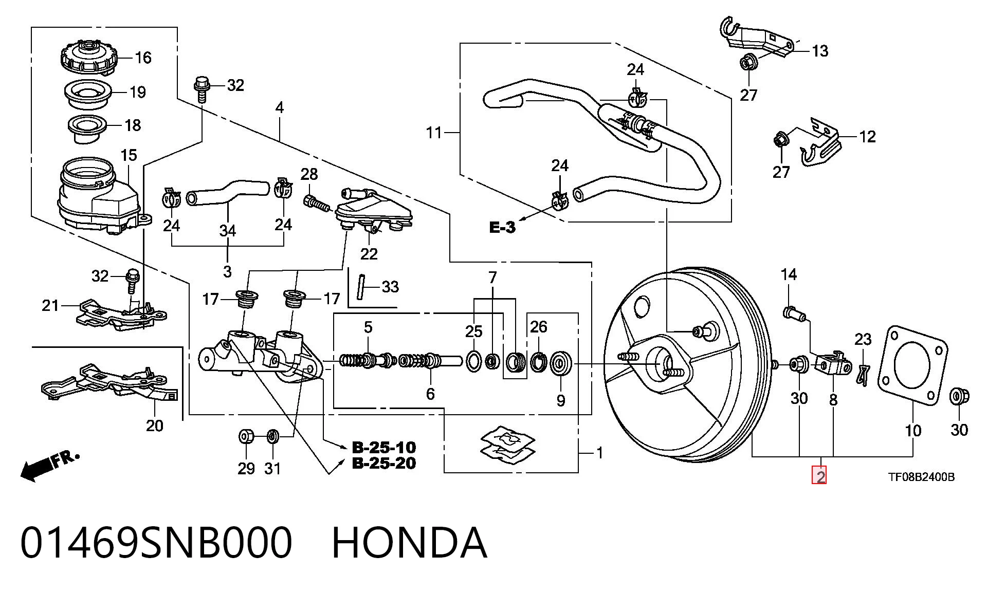 Servofreno para Honda Civic VIII FD, FA