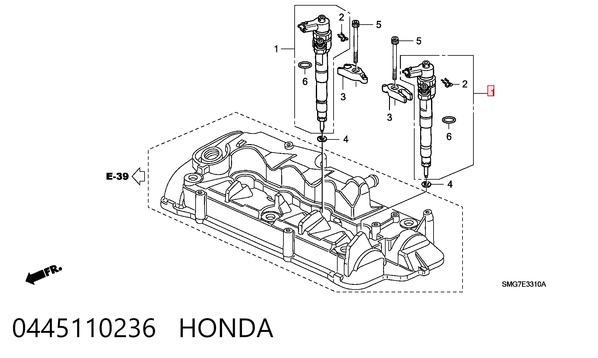  Inyector Honda CR-V 3