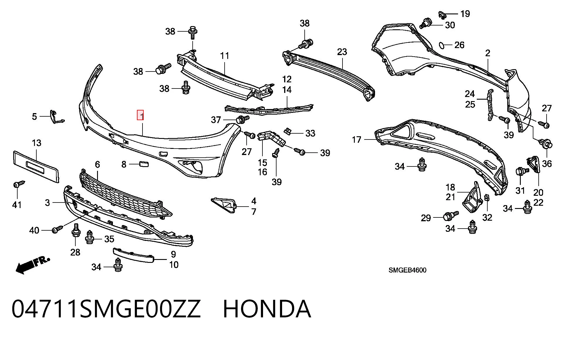 04711SMGE00ZZ Honda