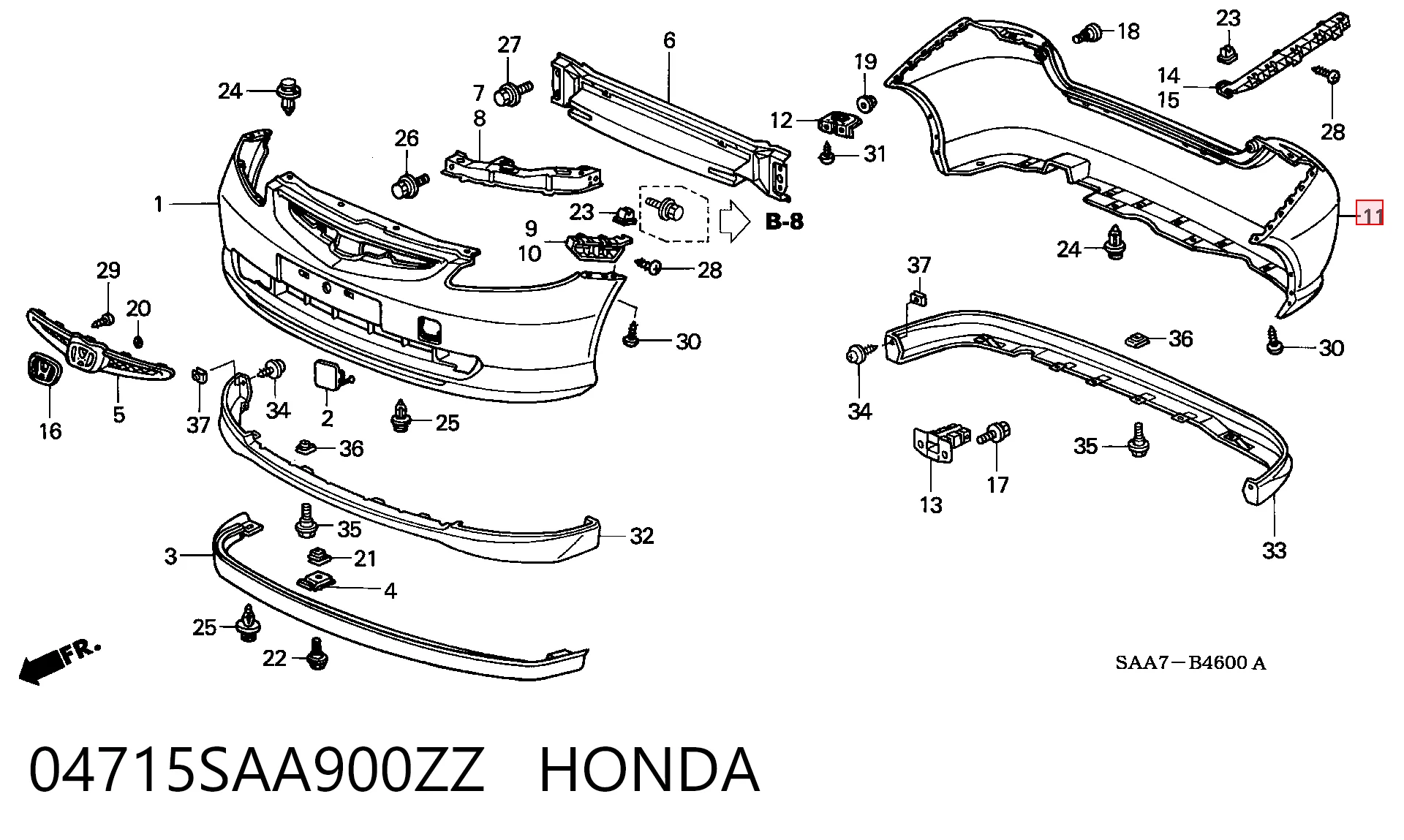 04715SAA900ZZ Honda