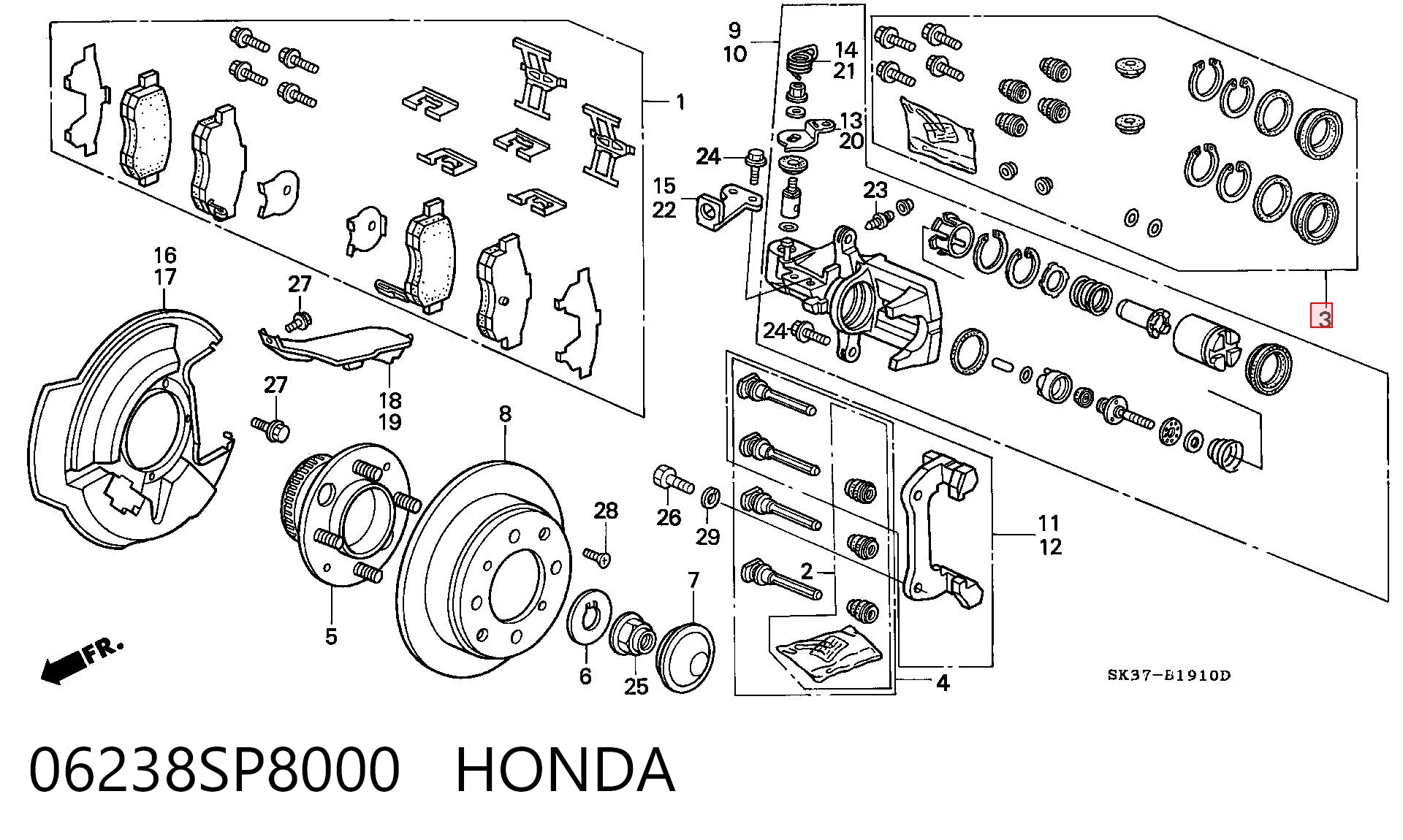 06238SP8000 Honda
