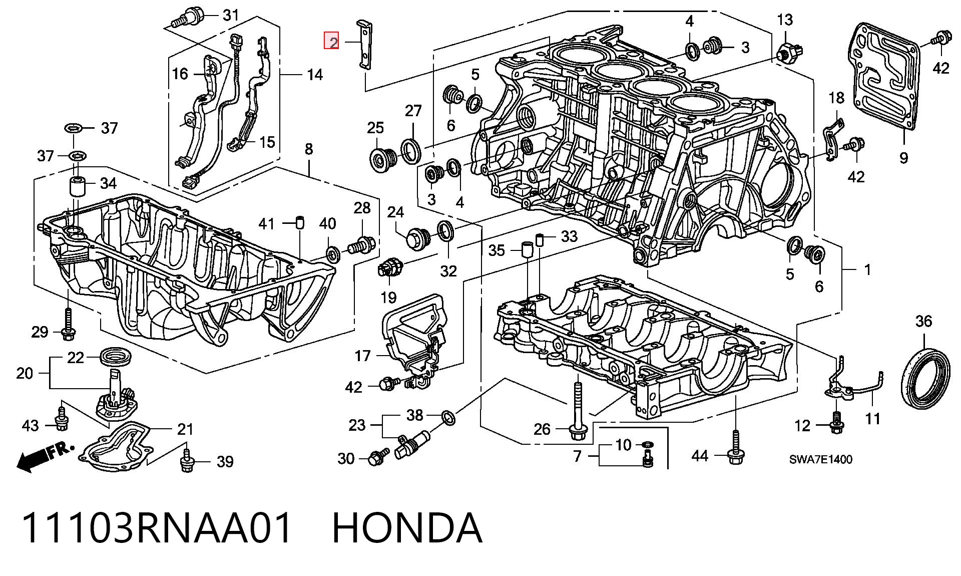 11103RNAA01 Honda 