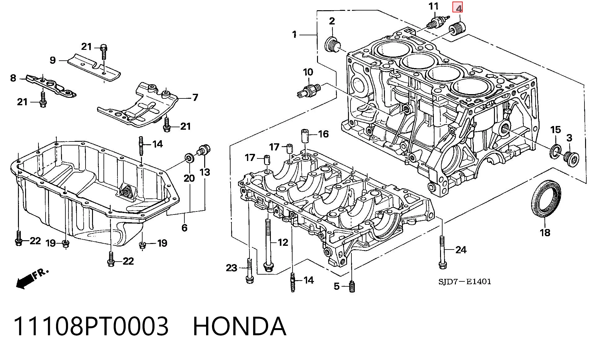 11108PT0003 Honda 
