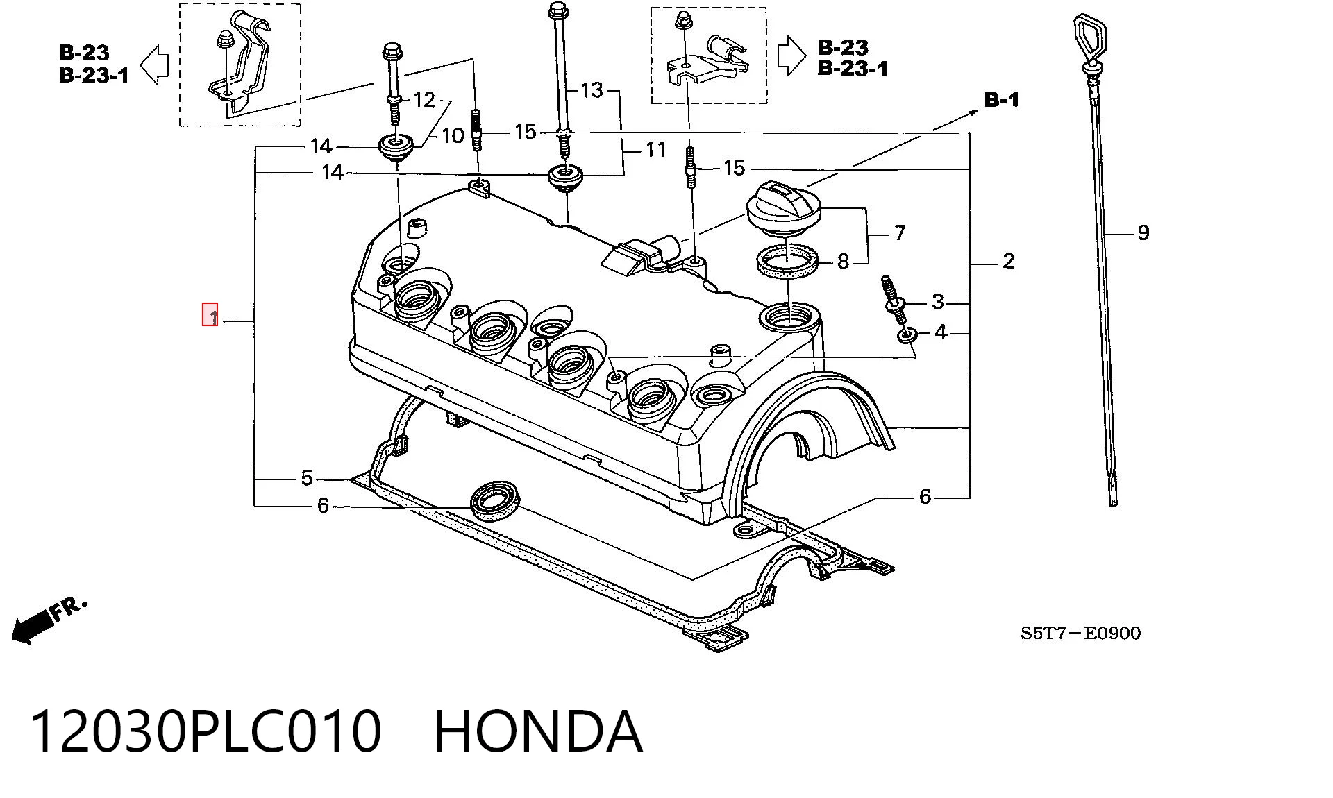 12030PLC010 Honda Junta de balancínes