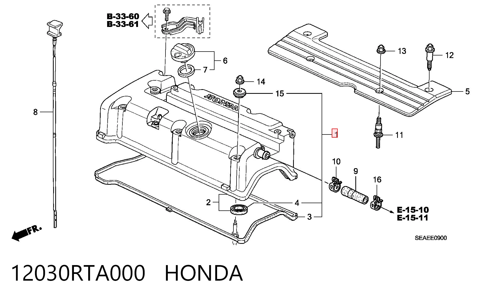 12030RTA000 Honda Juego de juntas de tapa de balancines