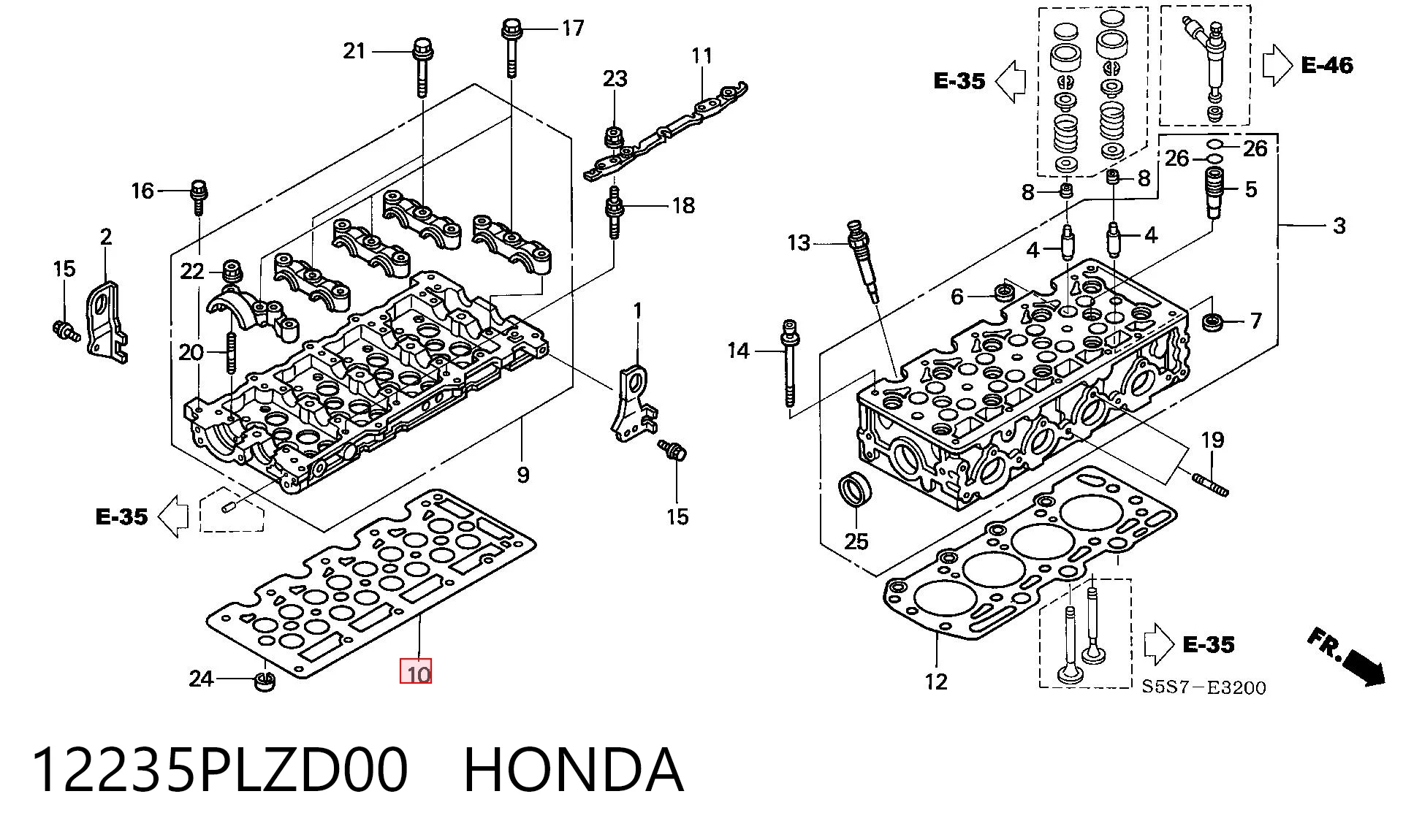 12235PLZD00 Honda