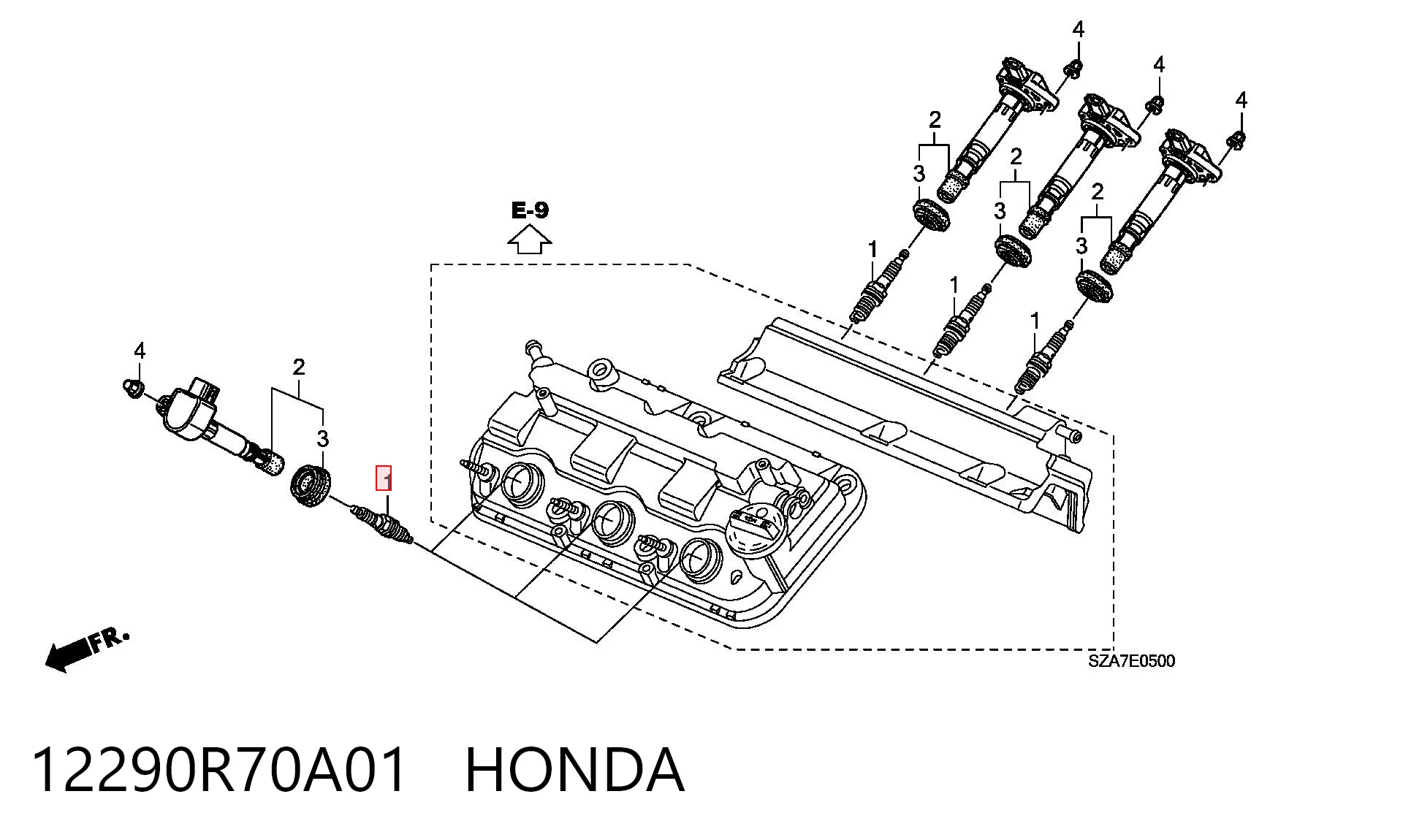 12290R70A01 Honda Bujía de ignición