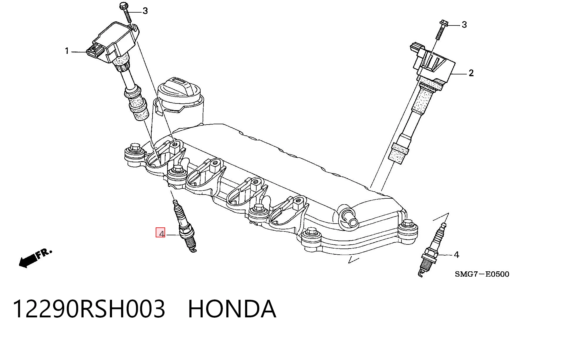 12290RSH003 Honda Bujía de ignición
