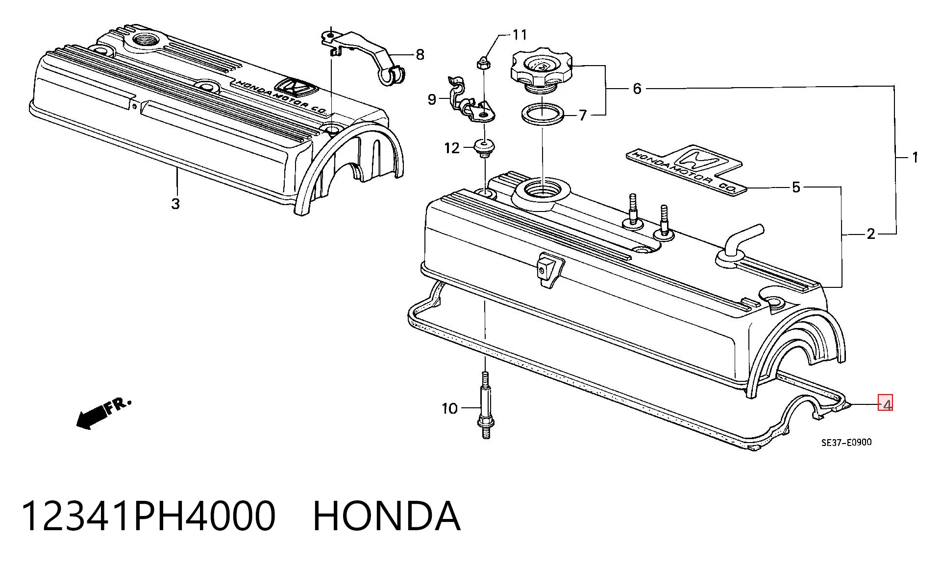 Comprar Junta tapa de balancines Honda Accord III CA4, CA5