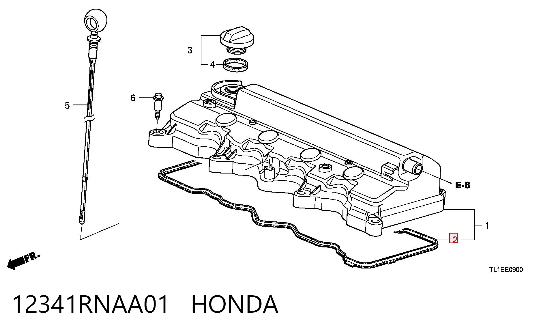 12341RNAA01 Honda Junta de balancínes