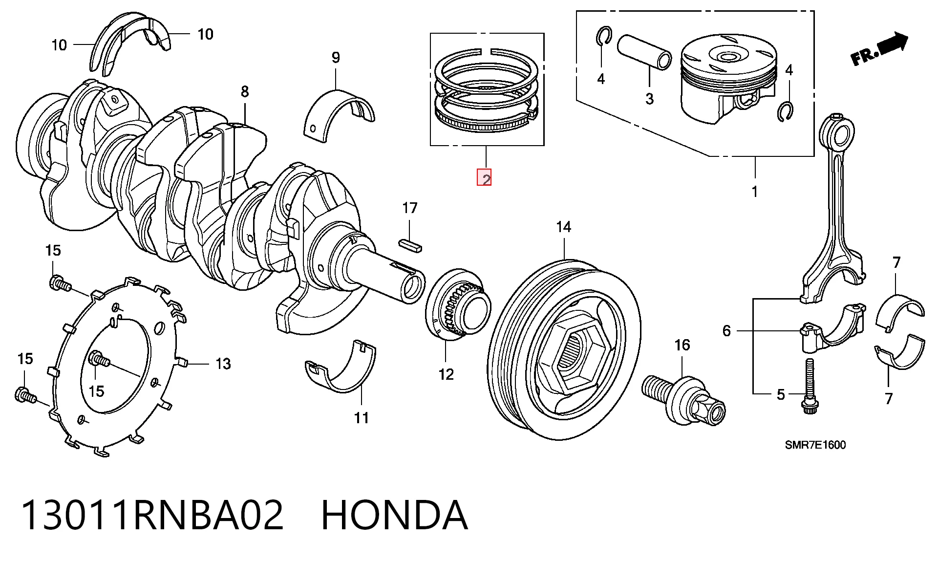 13011RNBA02 Honda