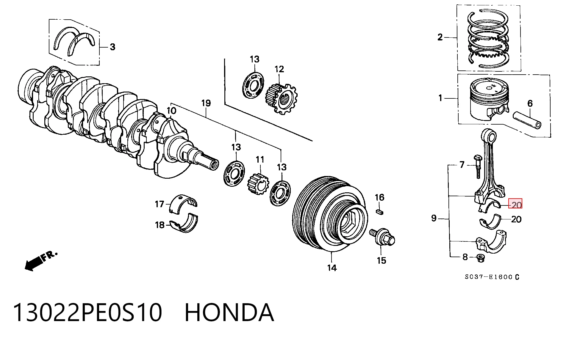 13022PE0S10 Honda