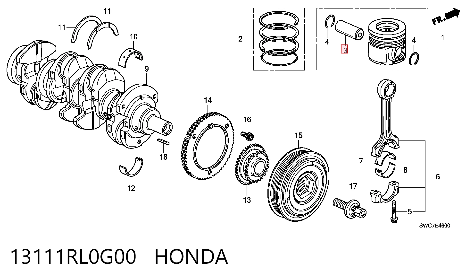 13111RL0G00 Honda