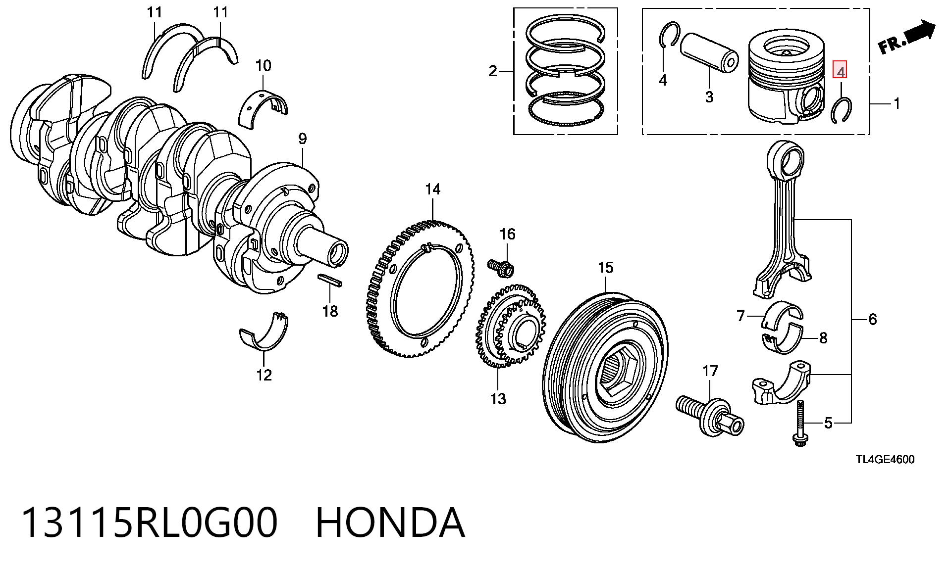 13115RL0G00 Honda