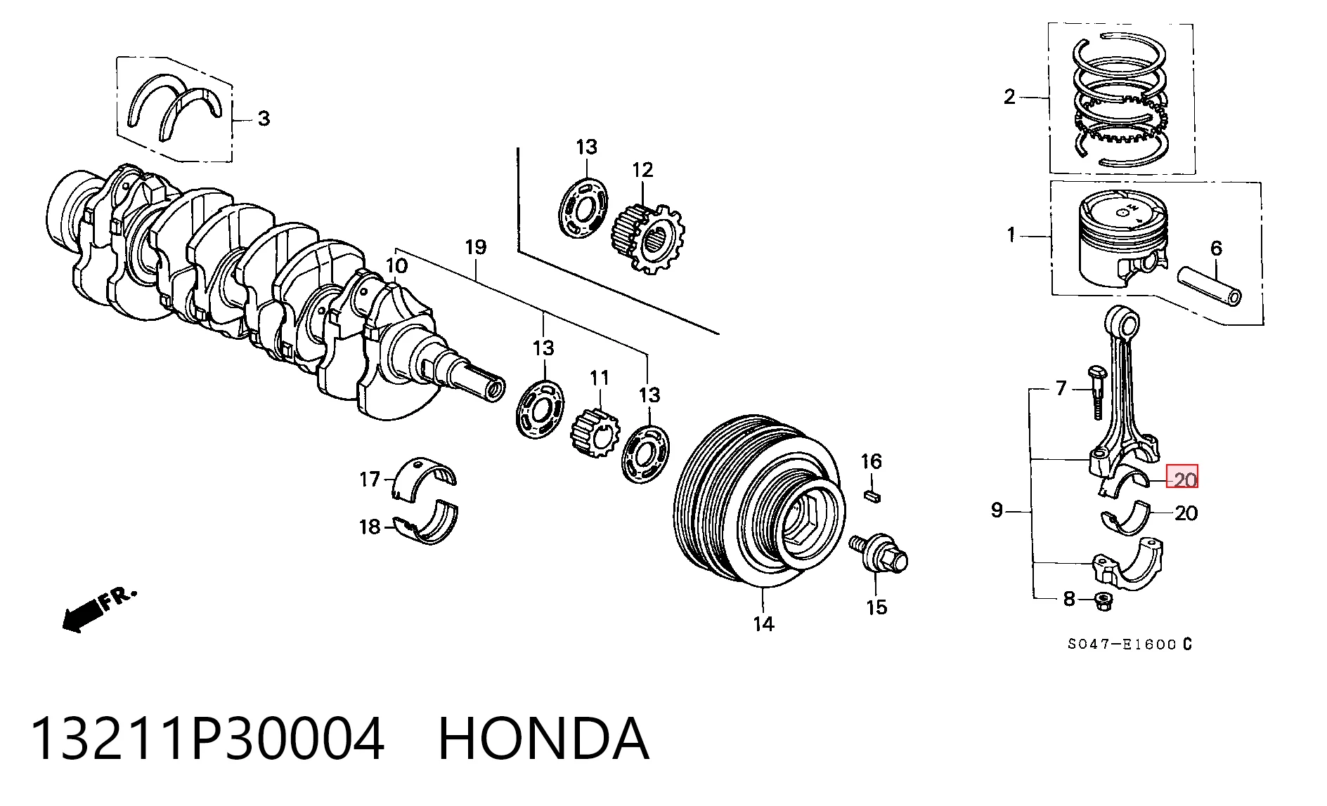 13211P30004 Honda