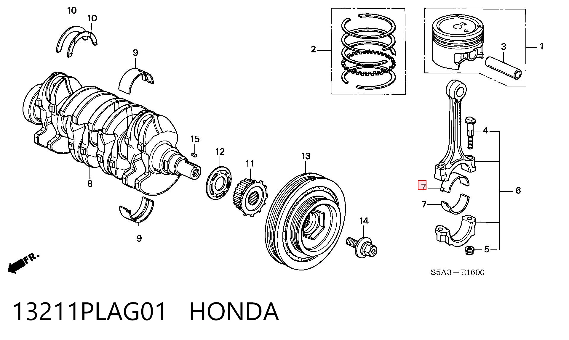 13211PLAG01 Honda