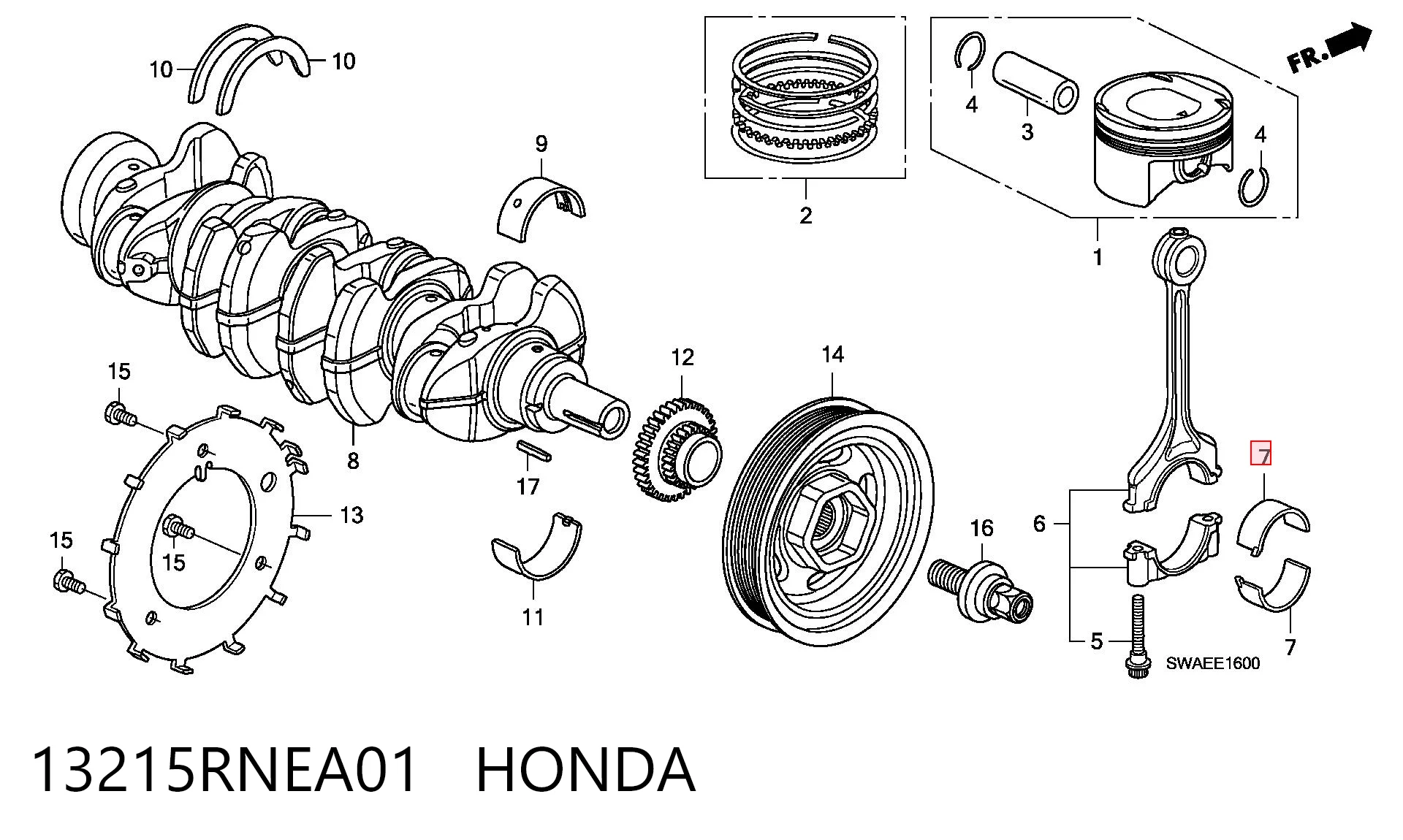 13215RNEA01 Honda 