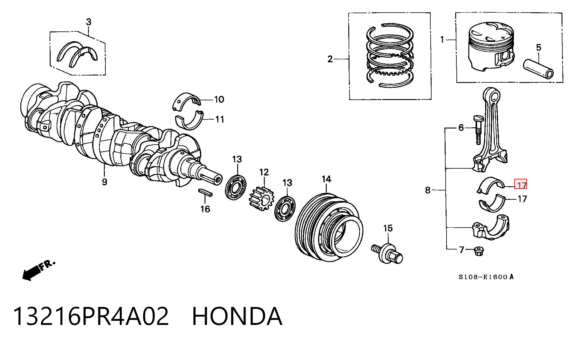13216PR4A02 Honda