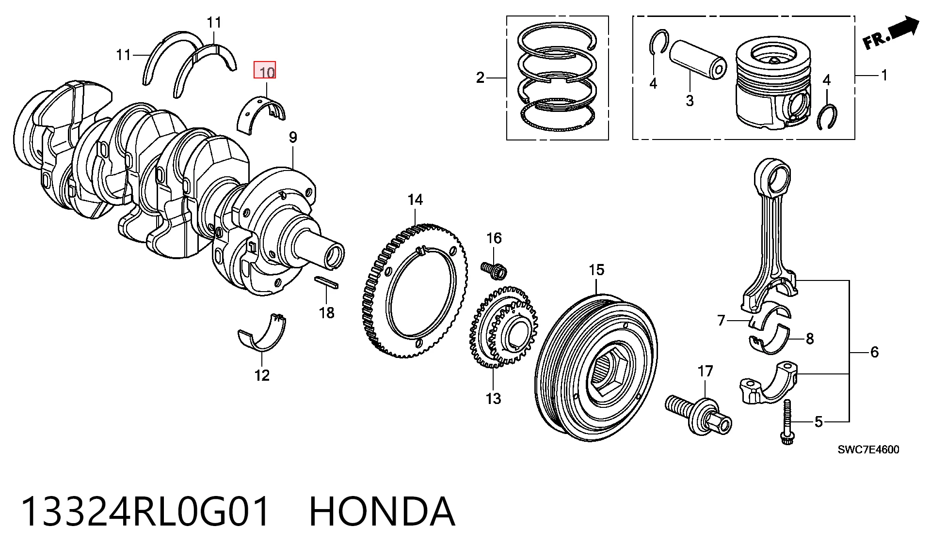 13324RL0G01 Honda