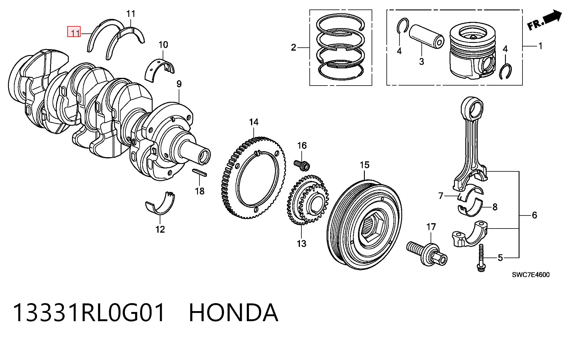 13331RL0G01 Honda