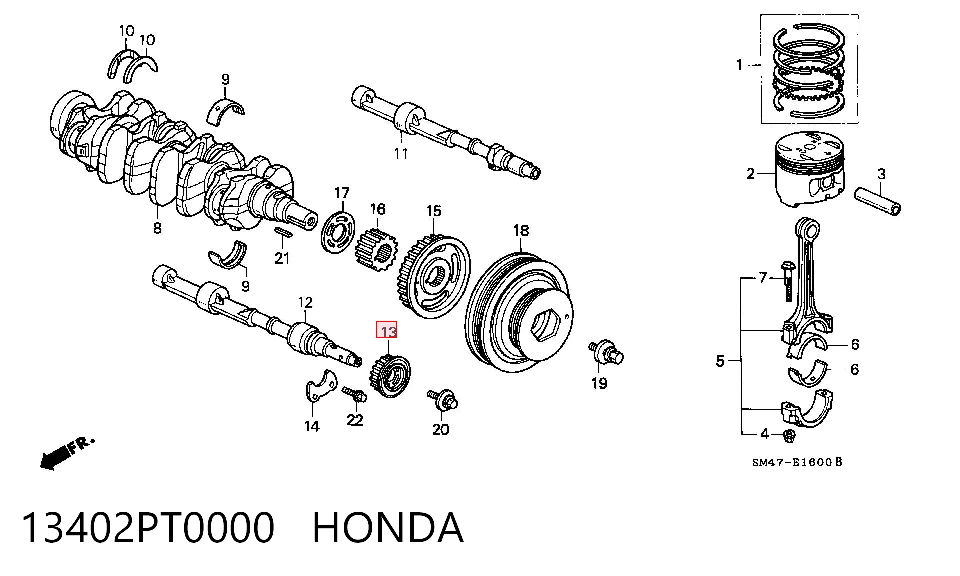 13402PT0000 Honda 