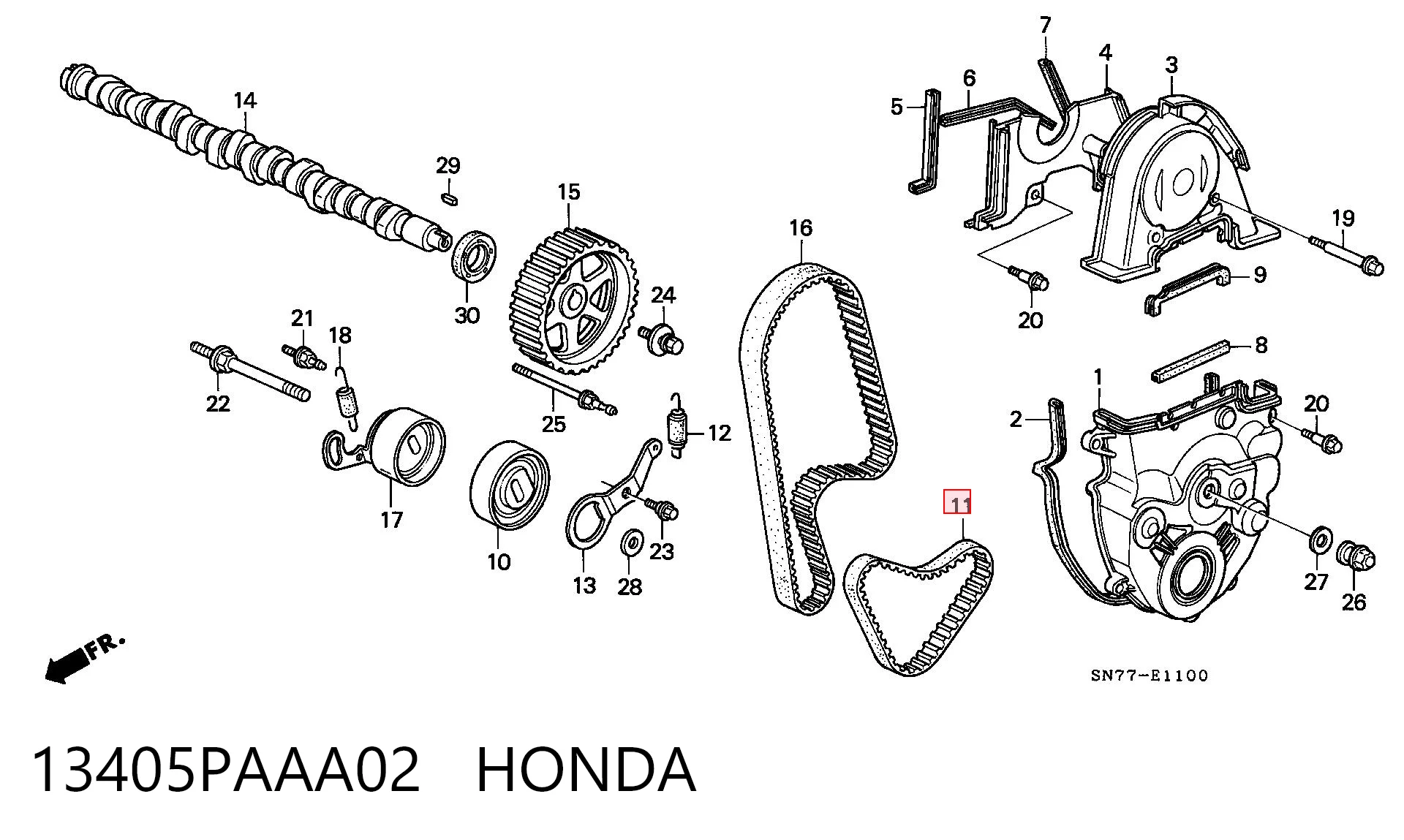 13405PAAA02 Honda