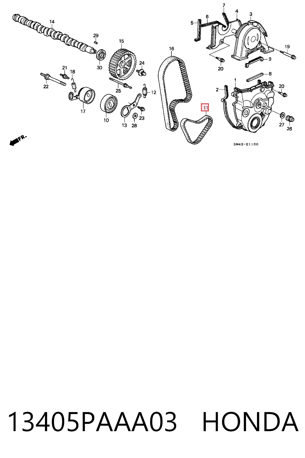 13405PAAA03 Honda