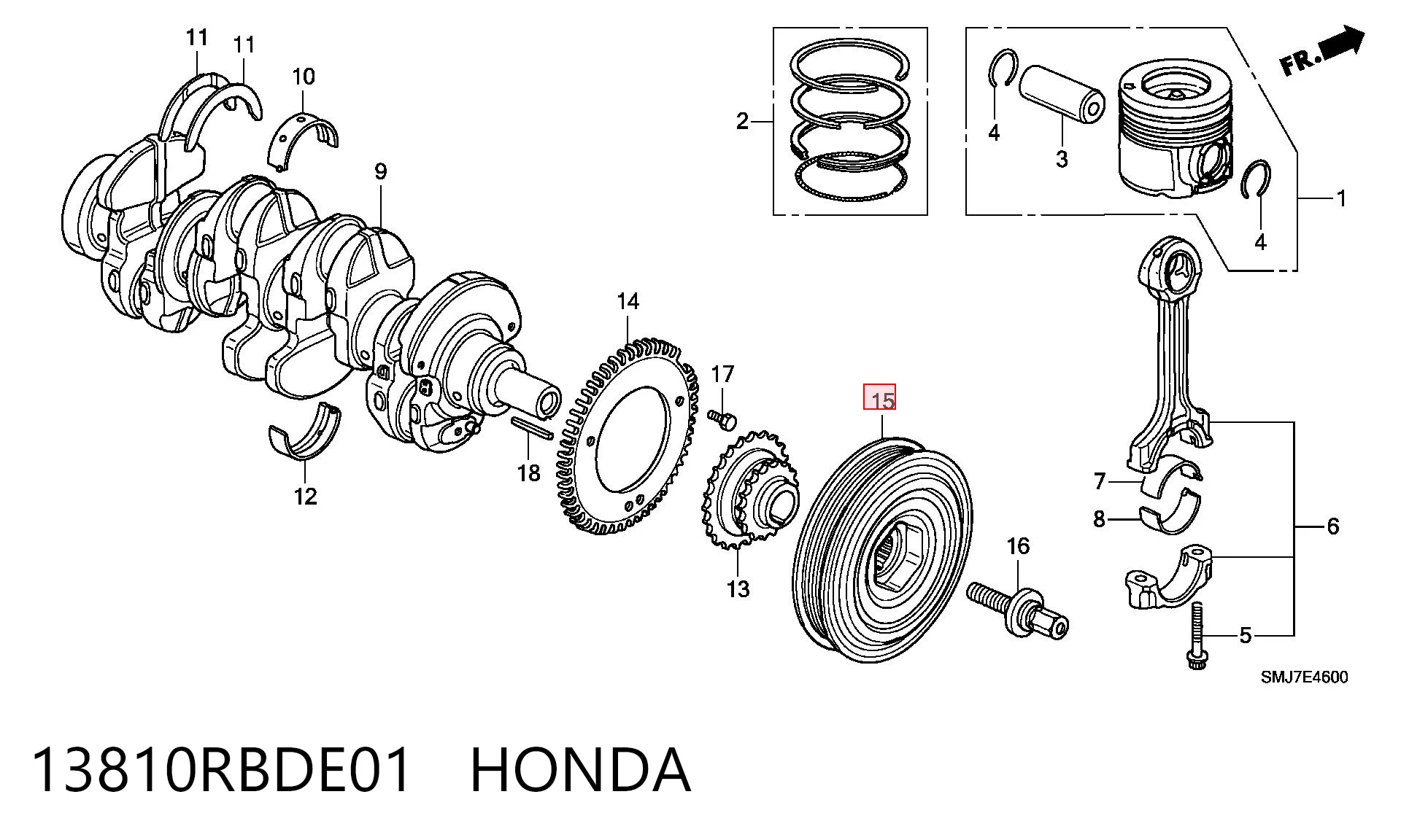 13810RBDE01 Honda