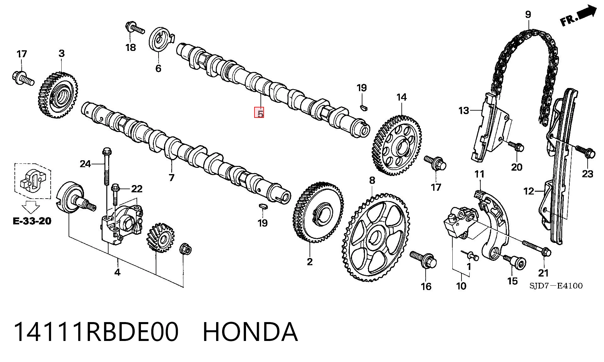 14111RBDE00 Honda