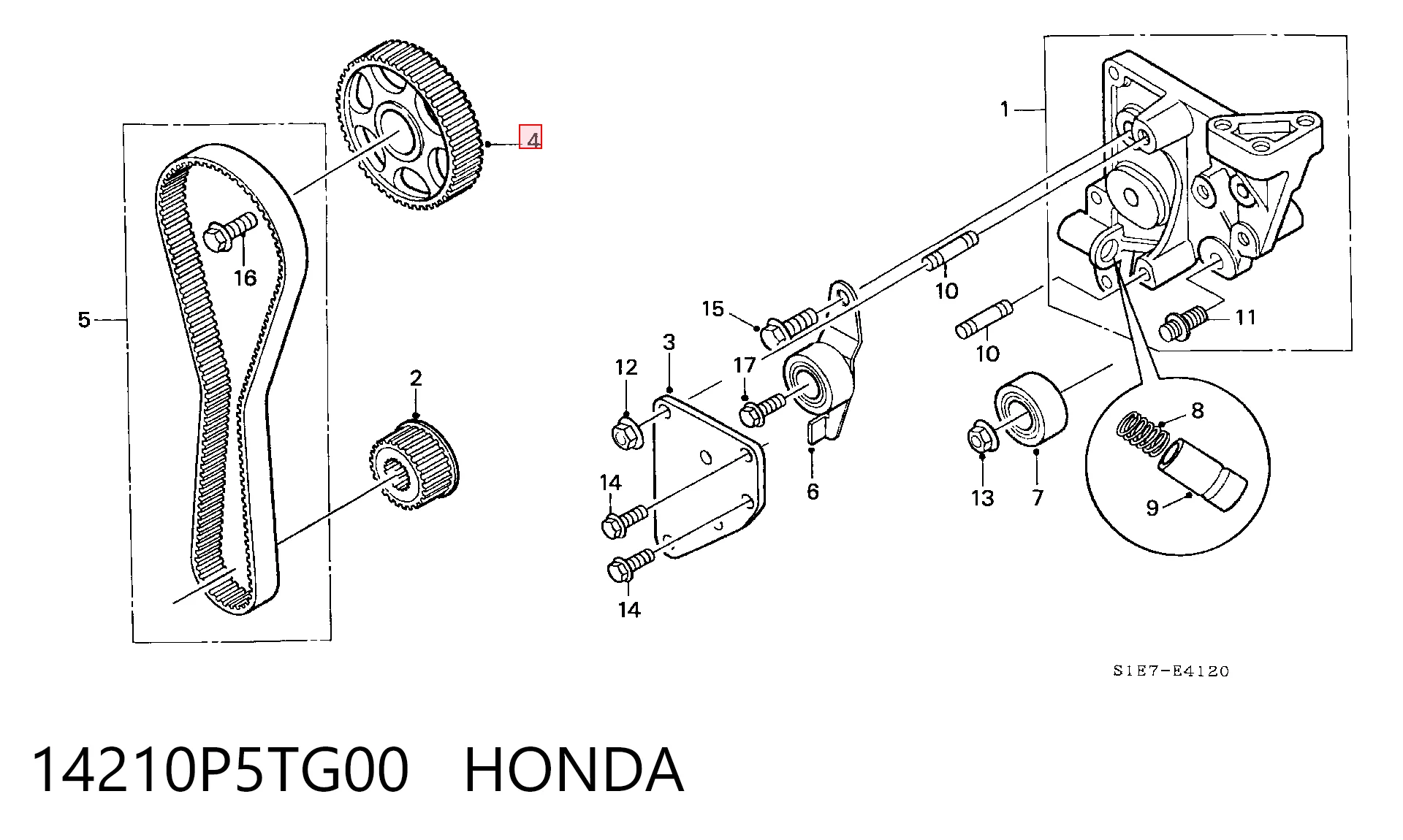 14210P5TG00 Honda