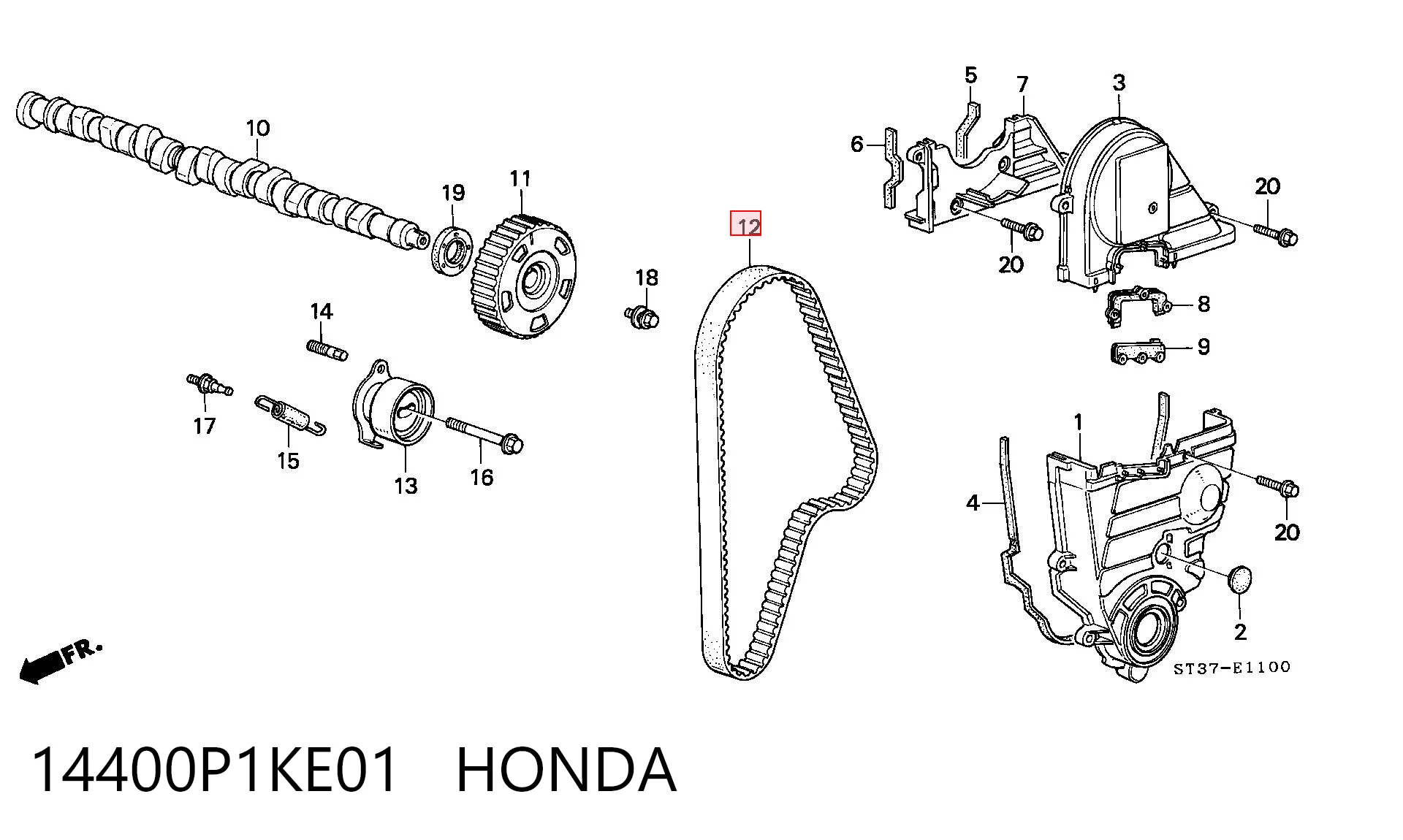 14400P1KE01 Honda