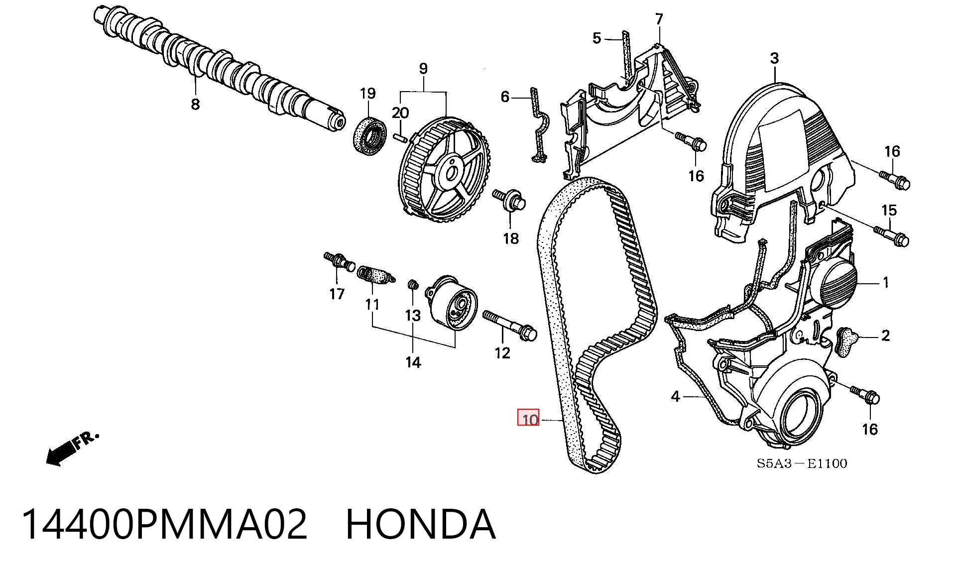 Correa de distribución Honda Civic VII desde 29,42 €