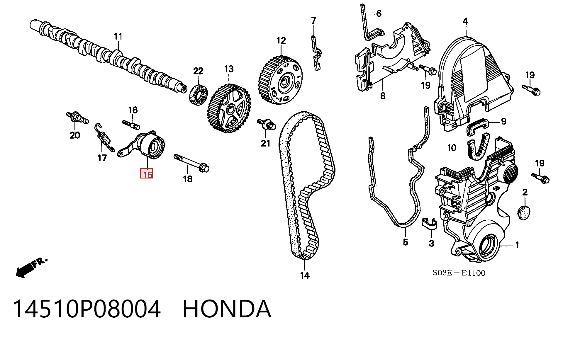 Rodillo de cadena Honda HR-V  (1999-2005)