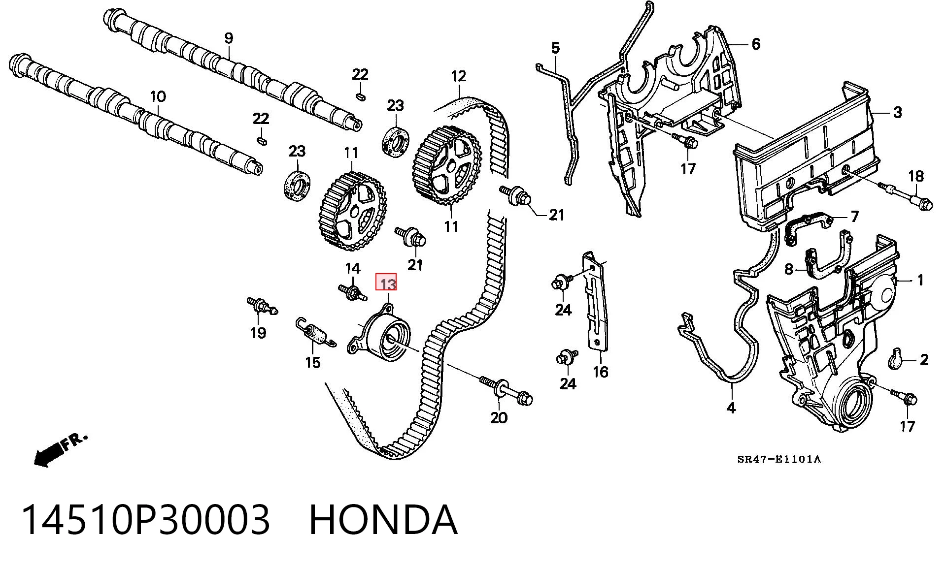 Tensor de la correa de distribución Honda CR-V  desde 26,10 €