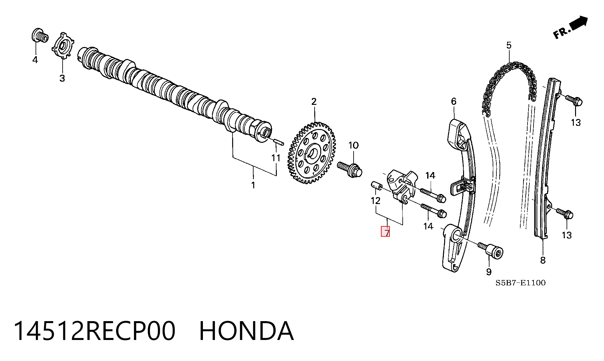 Comprar Tensor de cadena de distribución Honda Jazz  GD, GE a bajo precio