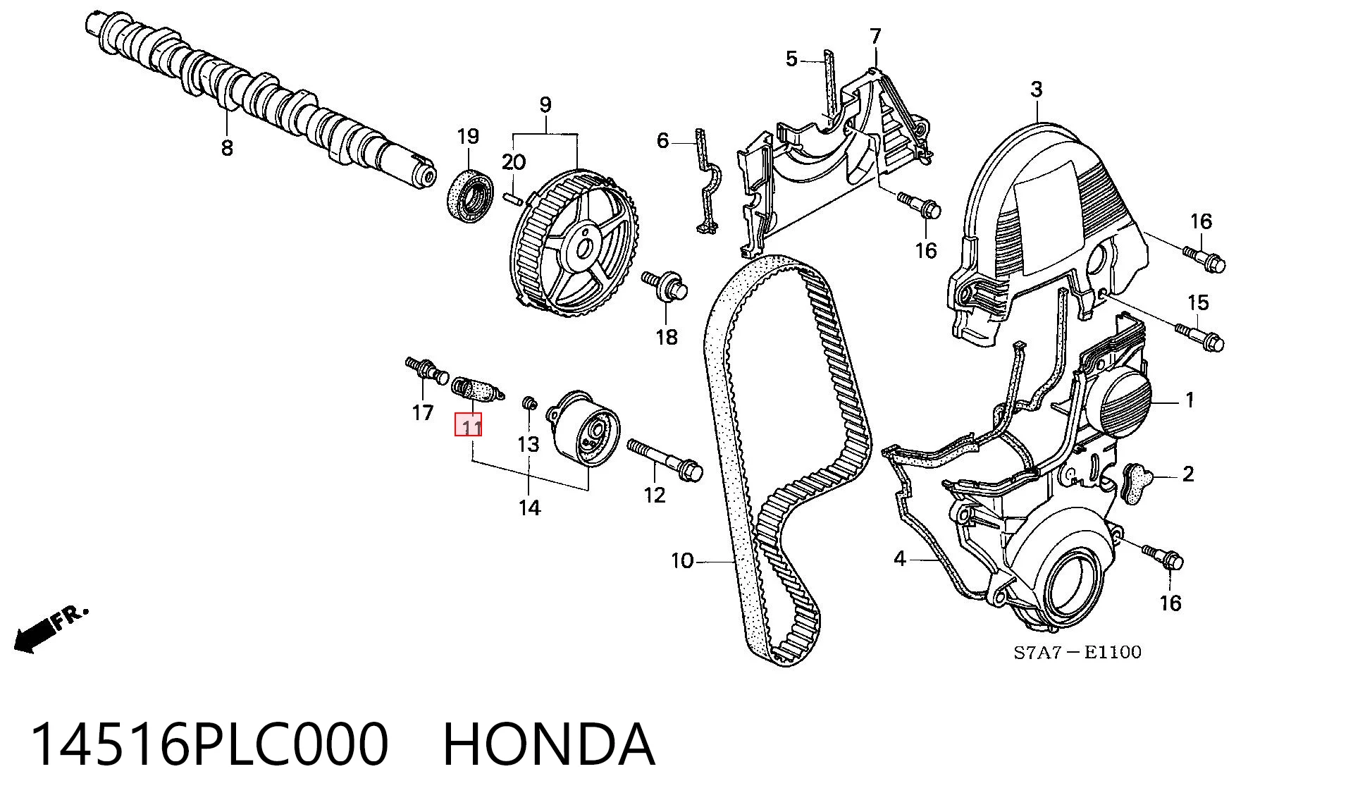 14516PLC000 Honda 