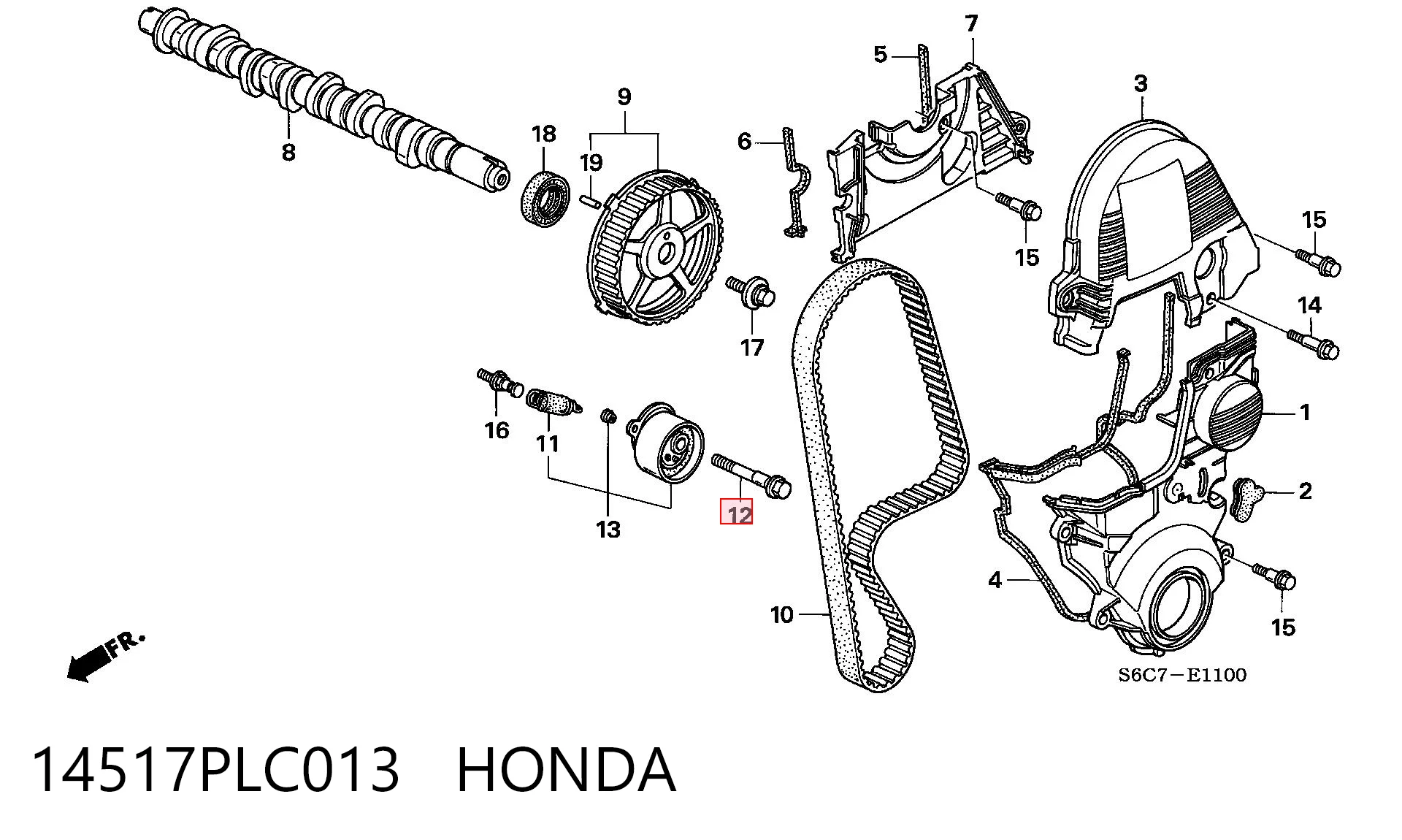 14517PLC013 Honda