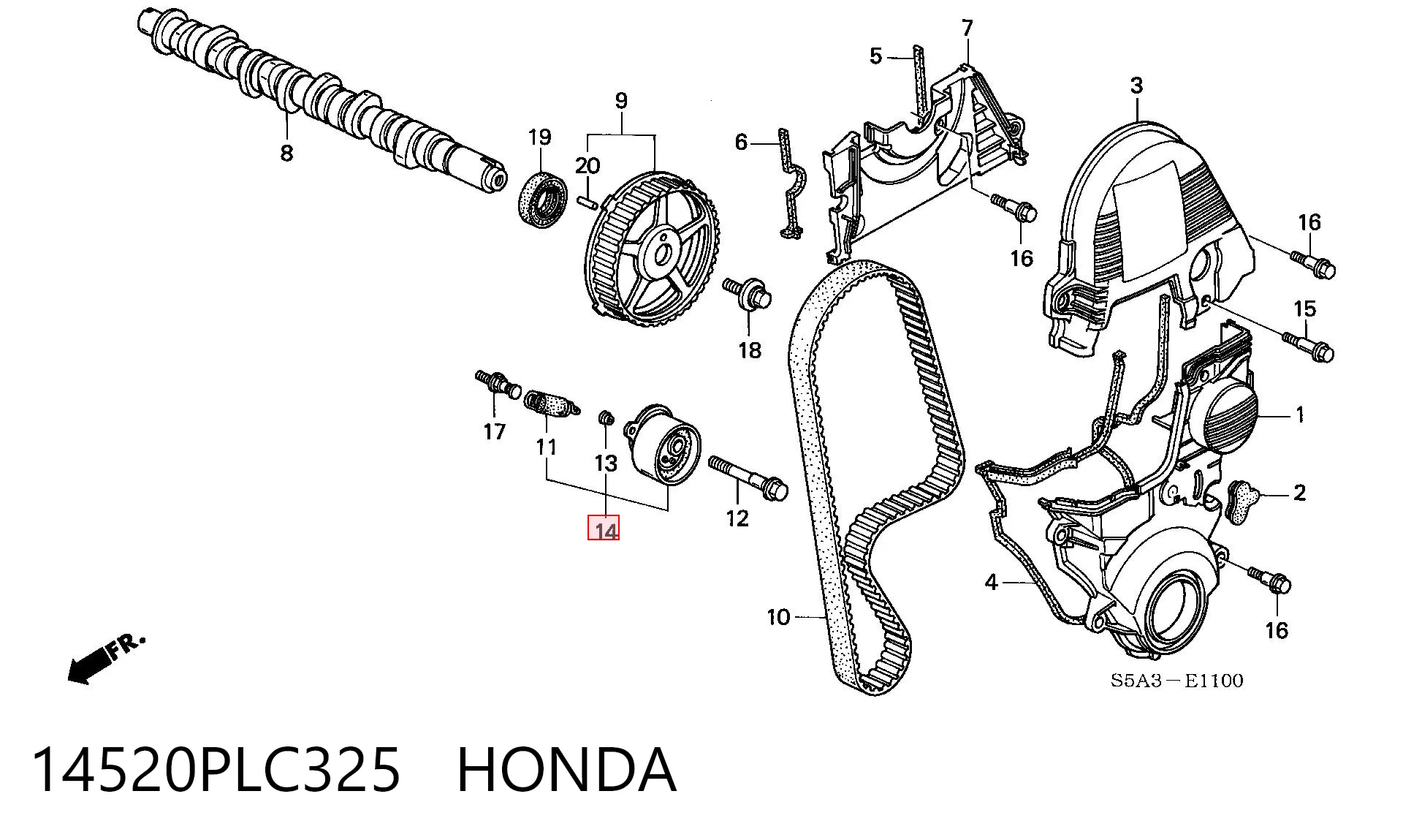 14520PLC325 Honda