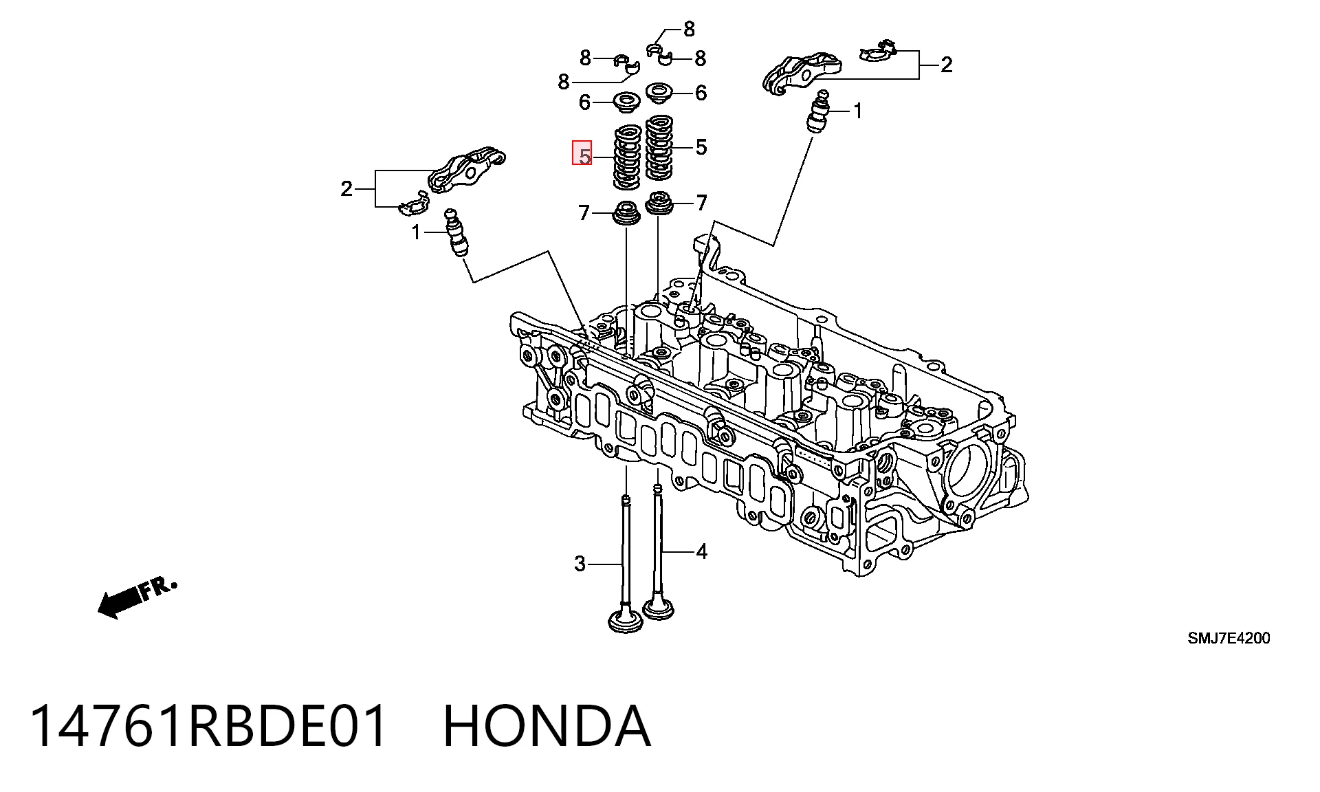 14761RBDE01 Honda