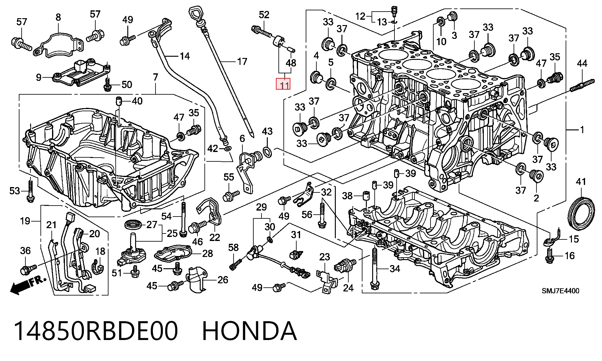 14850RBDE00 Honda