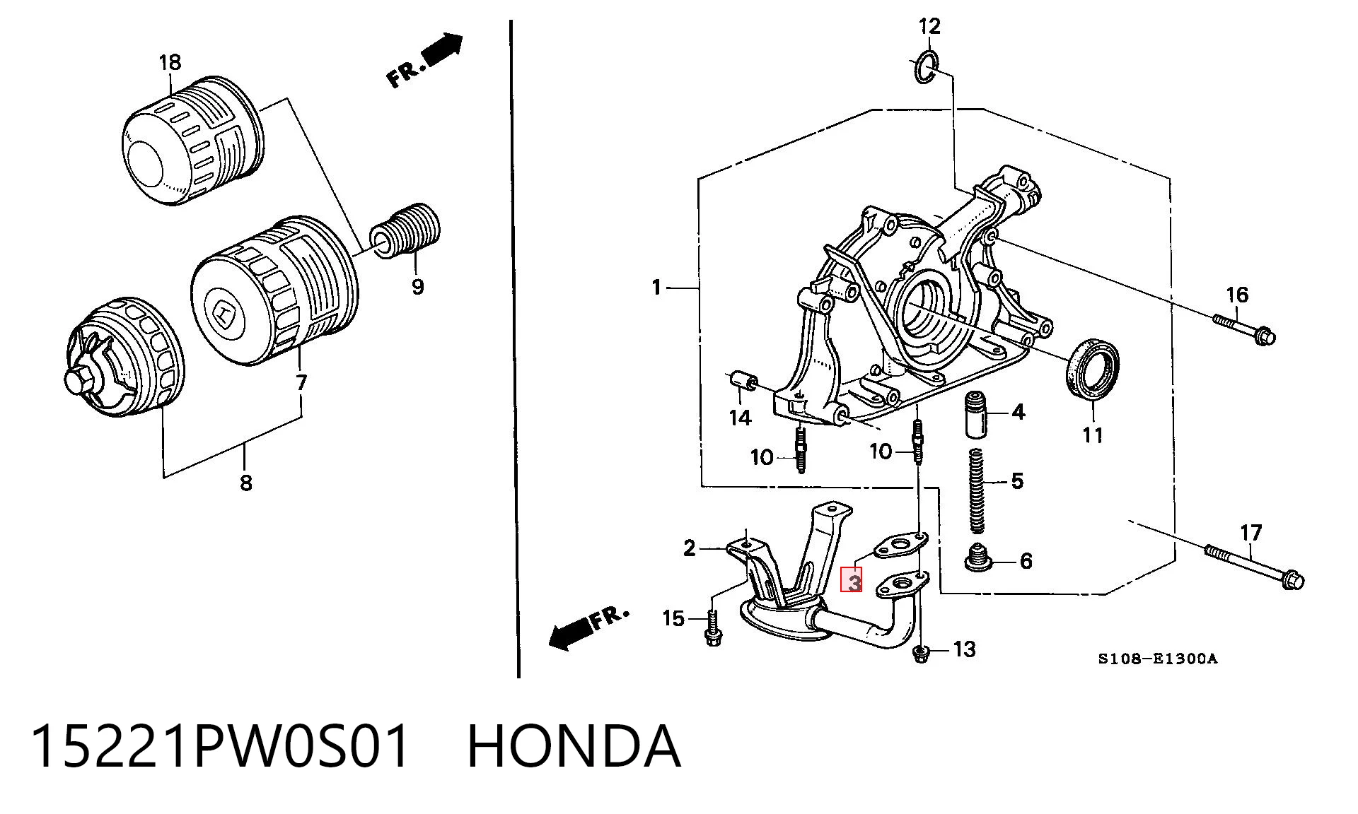15221PW0S01 Honda 