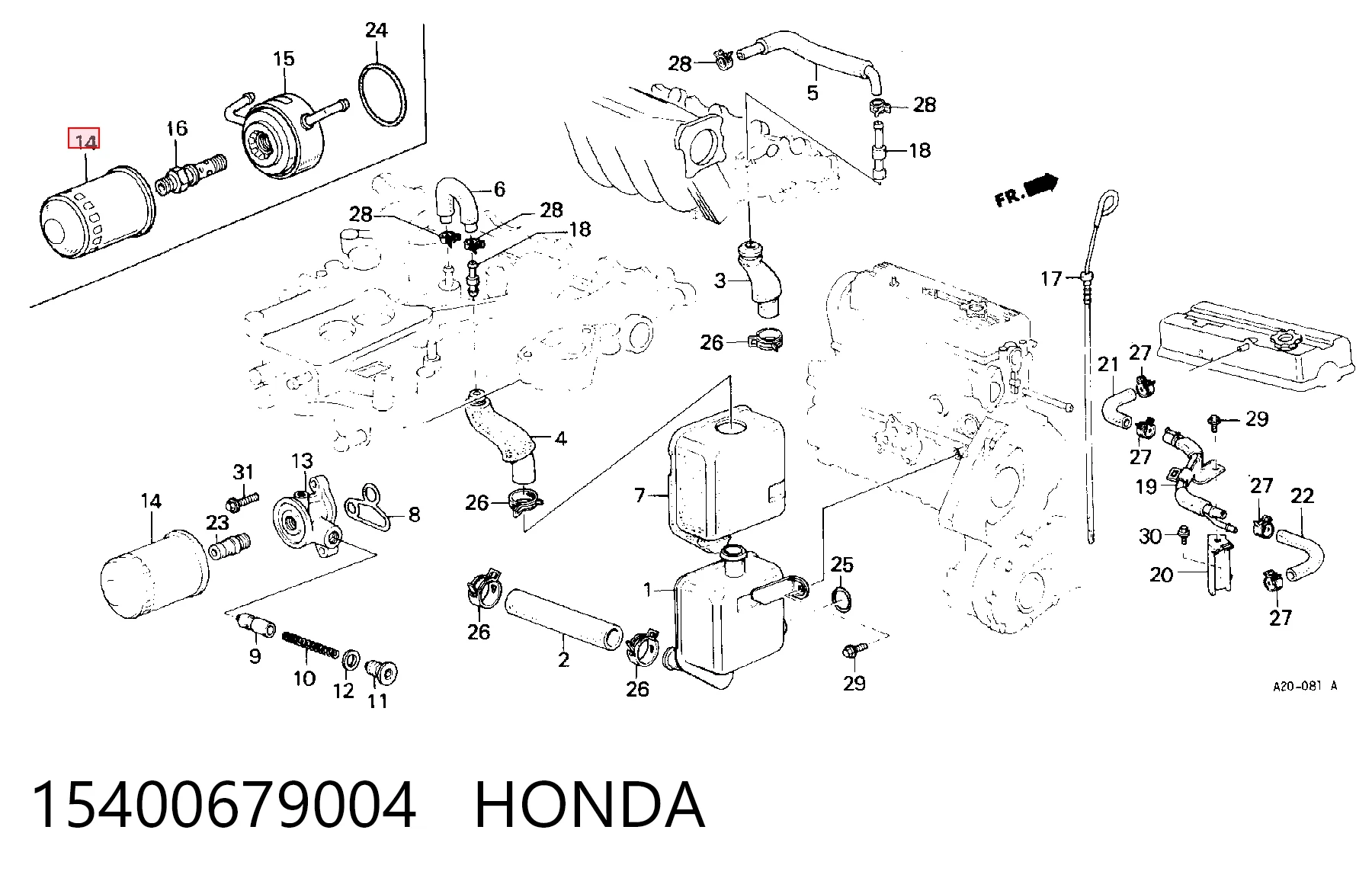 15400679004 Honda