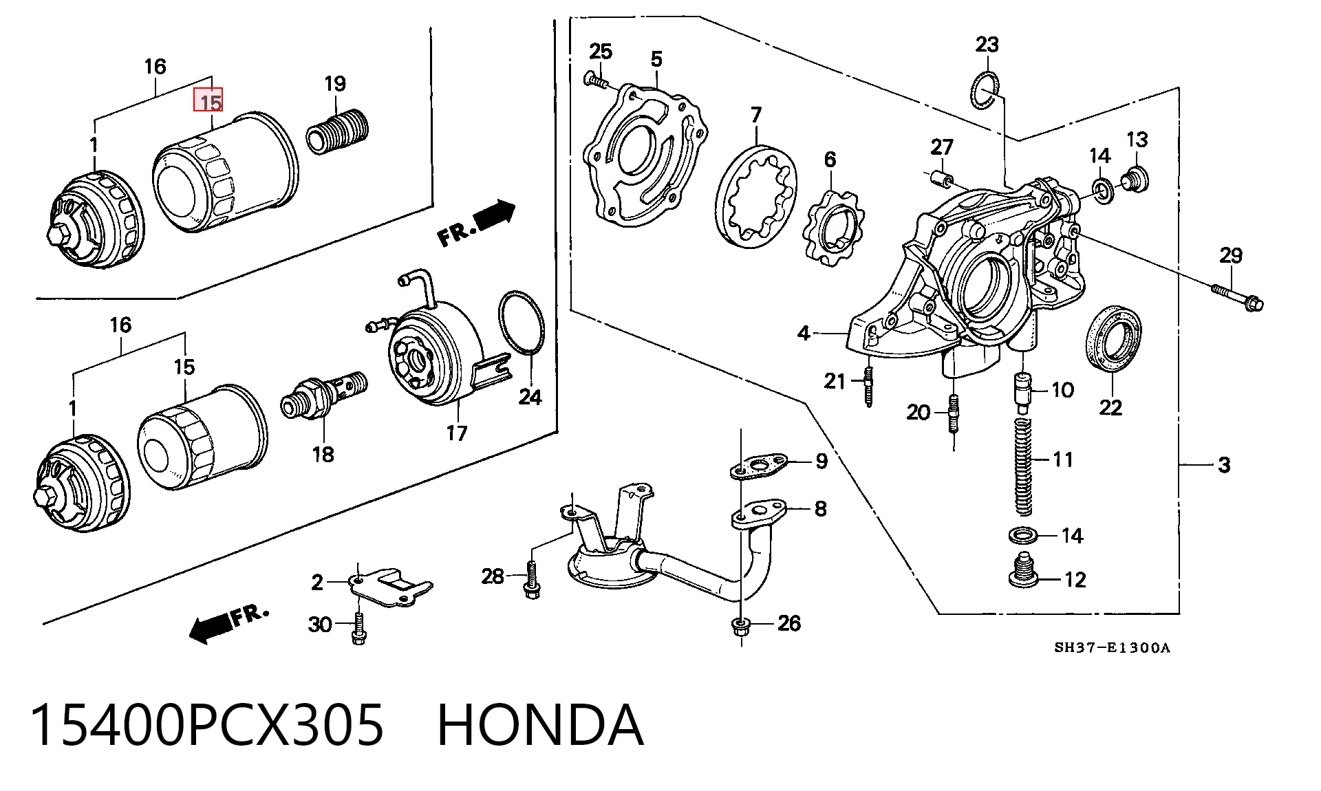 15400PCX305 Honda